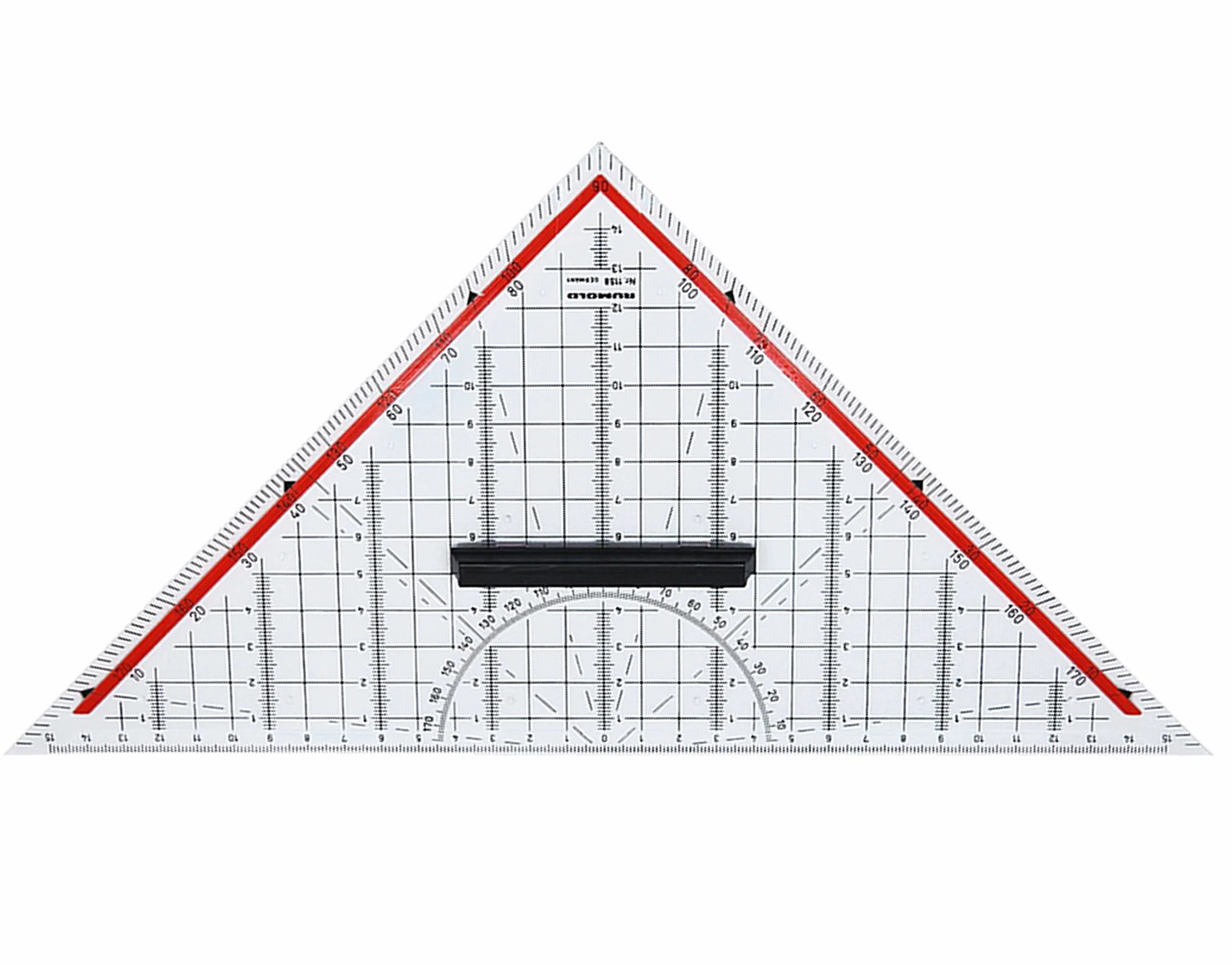Rumold Trójkąt TZ i geometryczny / 1158 32,5 cm przezroczyste tworzywo sztuczne