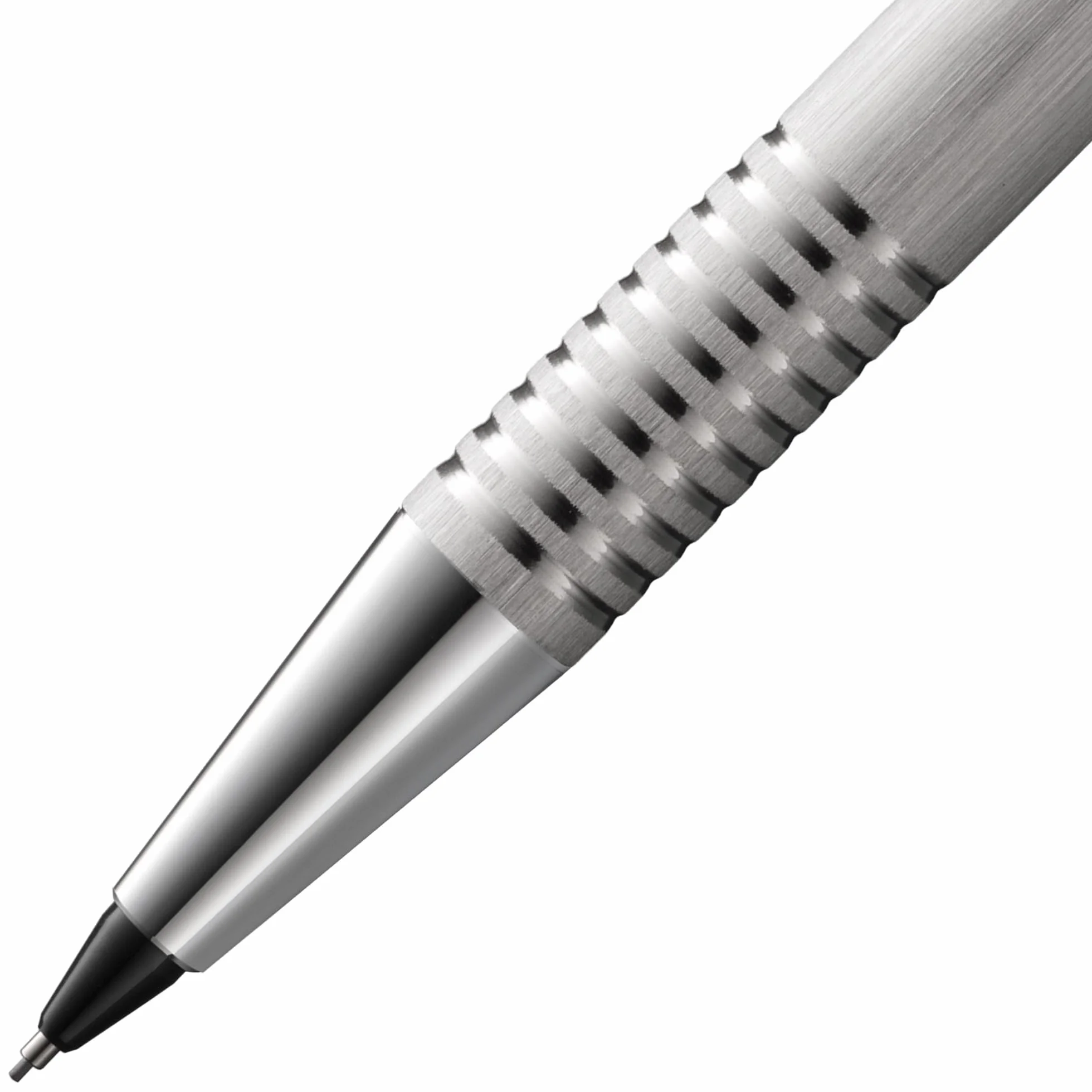 Lamy Zestaw logo brushed z długopisu 206 wraz z wkładem o dużej pojemności M 16 czarny i ołówkiem mechanicznym 106 z drobnym wkładem M 40 (0,7 mm), w zestawie skórzane etui czarne i opakowanie na