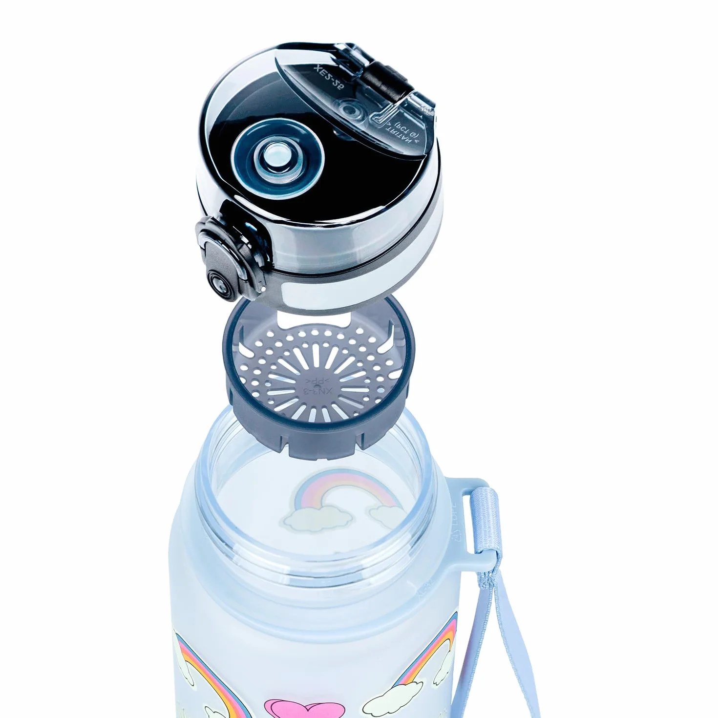 Baagl butelka dla dzieci z tritanu 500 ml szczelna na wodę do szkoły i sportu