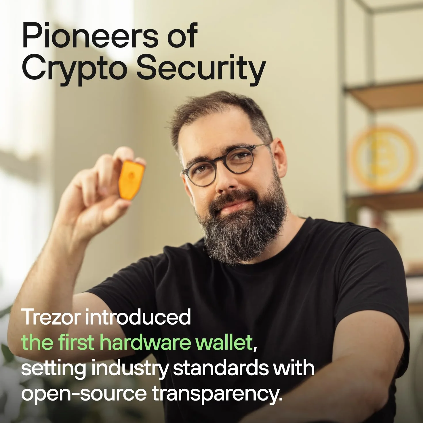 Trezor Safe 5 – Portfel Sprzętowy do Krypto z Secure Element i Hasłem, Kolorowy Ekran Dotykowy, Haptic Feedback, Bezpieczeństwo Bitcoina, Obsługuje Tysiące Coinów (Green Beryl)