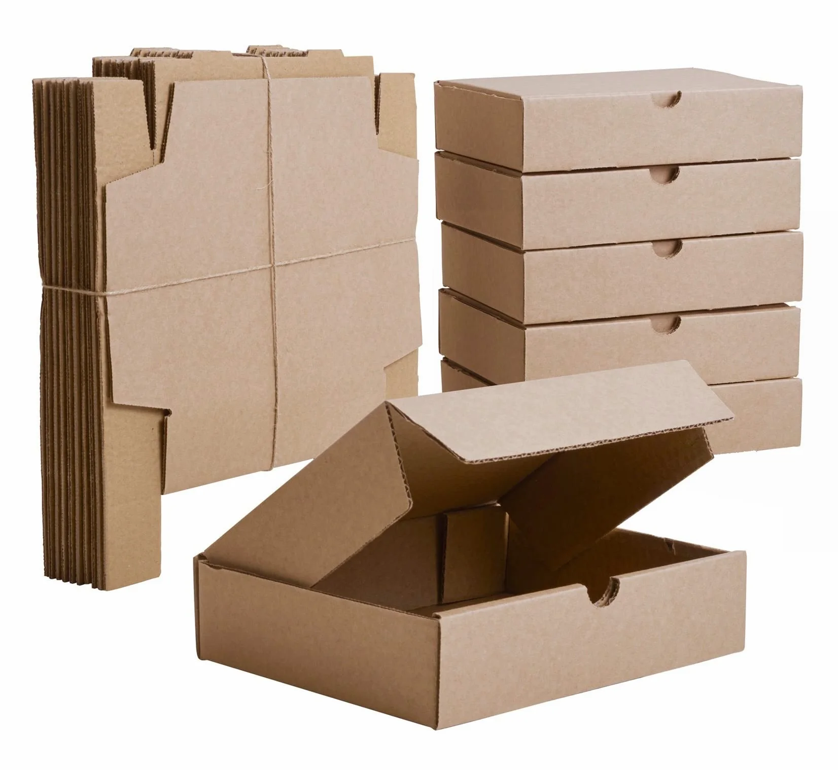 IPEA Płaskie kartonowe pudełka 21 x 15 x 5 cm do wysyłki, e-commerce, na prezenty - 10 sztuk - Made in Italy - uniwersalne statki do pakowania przedmiotów, wydarzeń, imprez - opakowanie