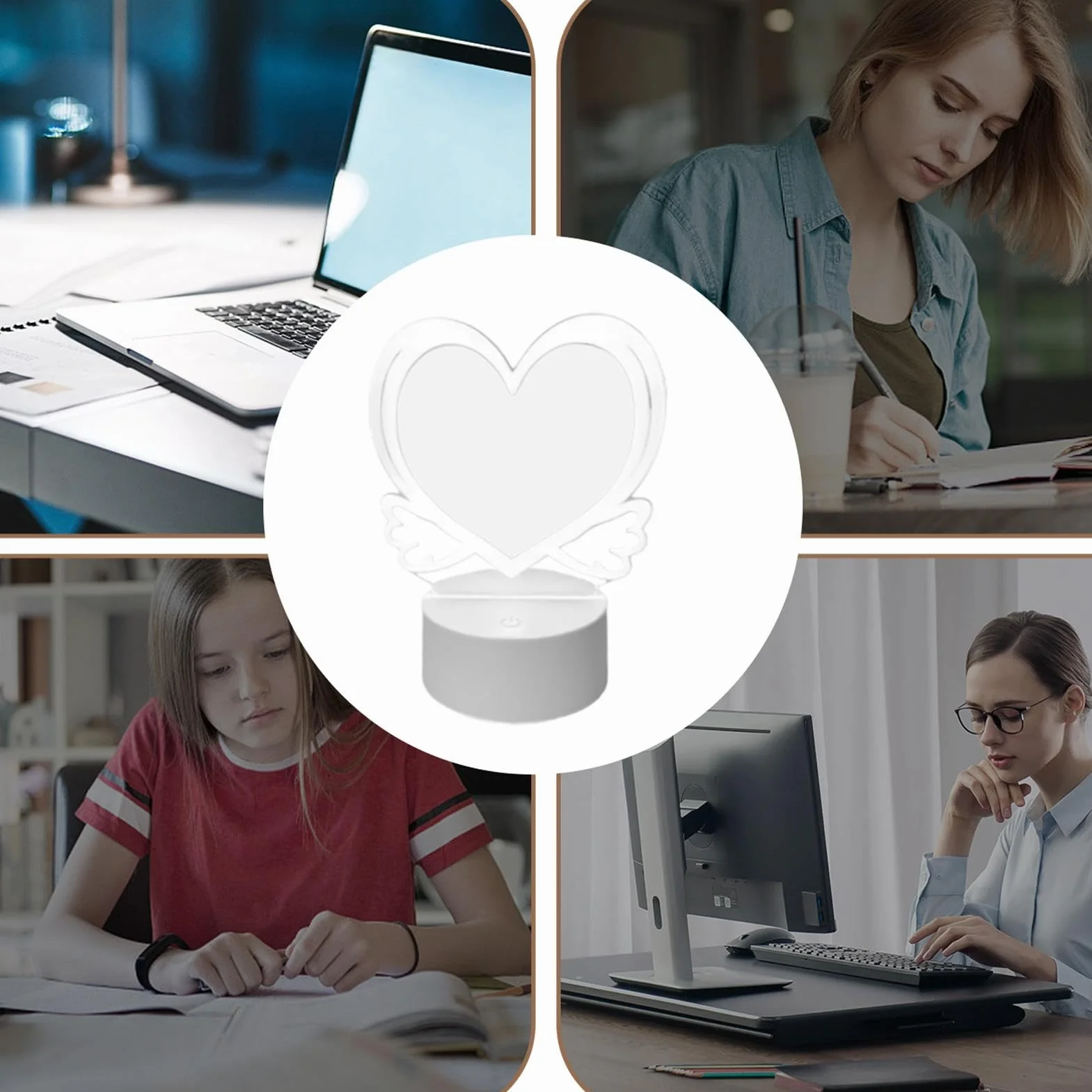 Tablica LED do wiadomości, konfigurowalna tablica LED, przenośna tablica informacyjna LED, akrylowa tablica z wyświetlaczem LED, tablica informacyjna LED z piórem do pisania, tablica z podświetleniem