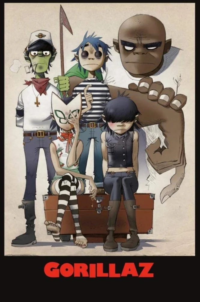Pyramid America Gorillaz All Here portret rodzinny plakat laminowany 60 x 90