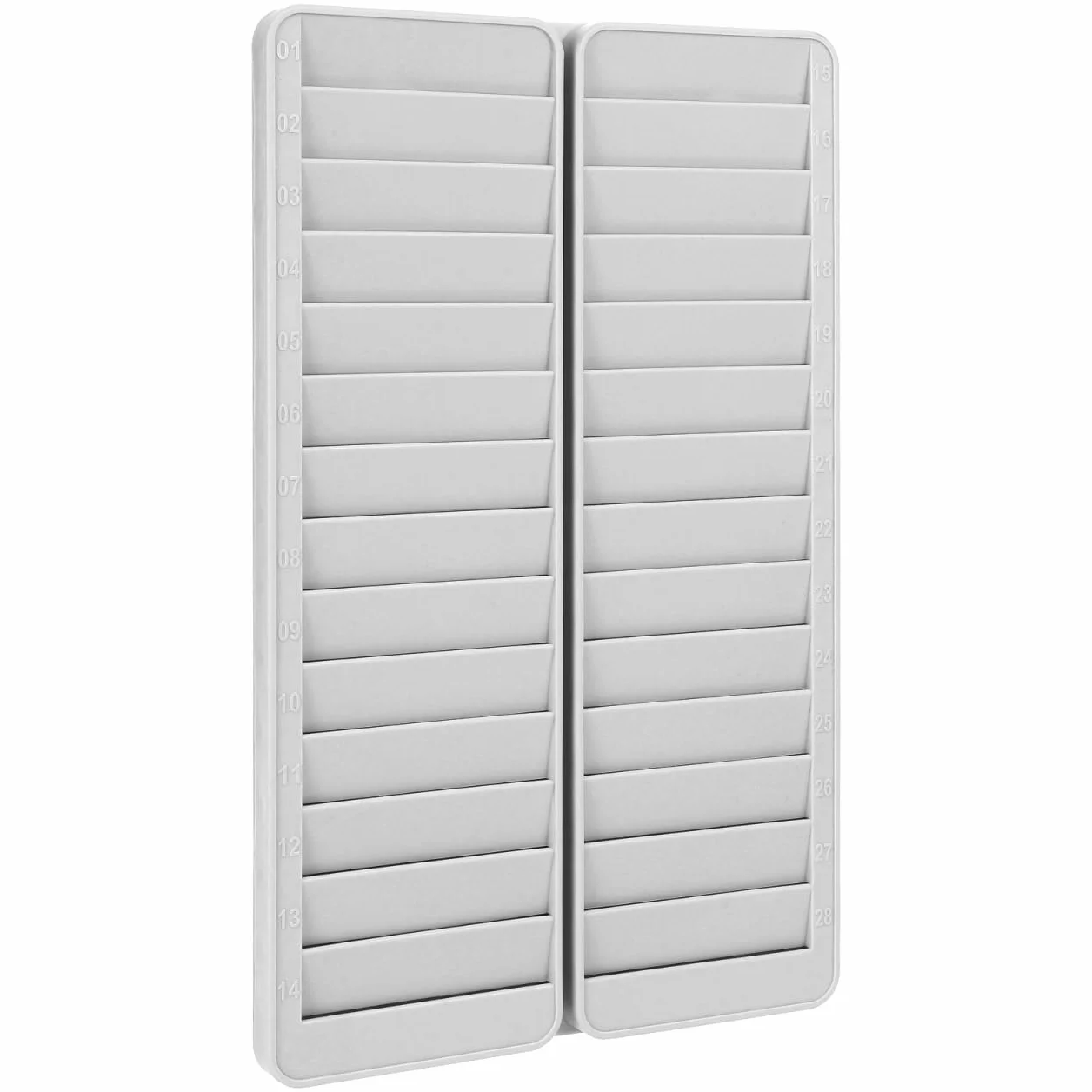 STOBOK Etui na karty, 28 przegródek na karty, uchwyt ścienny, stojak na karty, tablica do organizacji kart, stojak do prezentacji kart w biurze, klasie i w domu