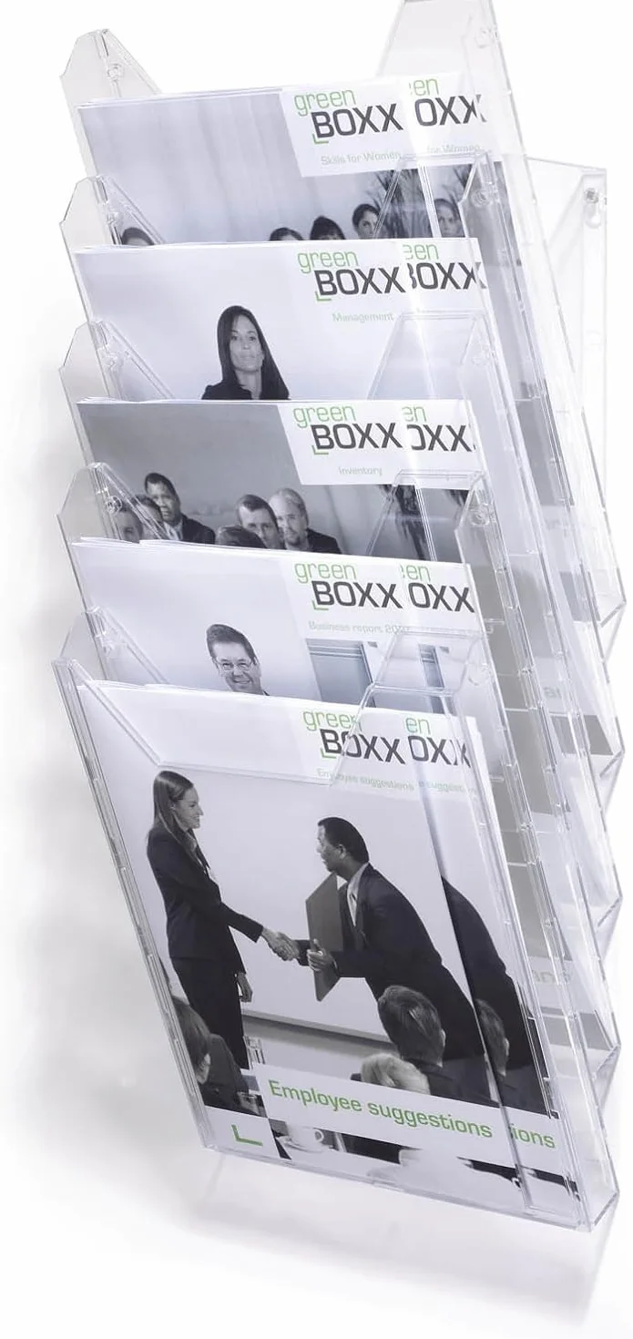Combiboxx A4 XL Zestaw 5 pojemników na ulotki przezroczysty