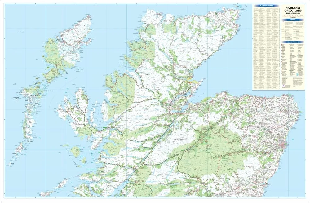 Philip's Highlands of Scotland: Leisure and Tourist Map