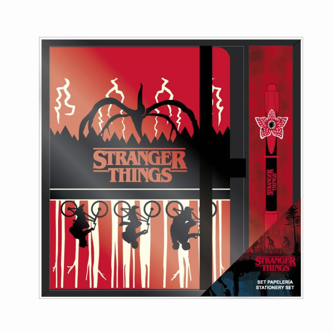 Zestaw de papelería y bolígrafo Stranger Things
