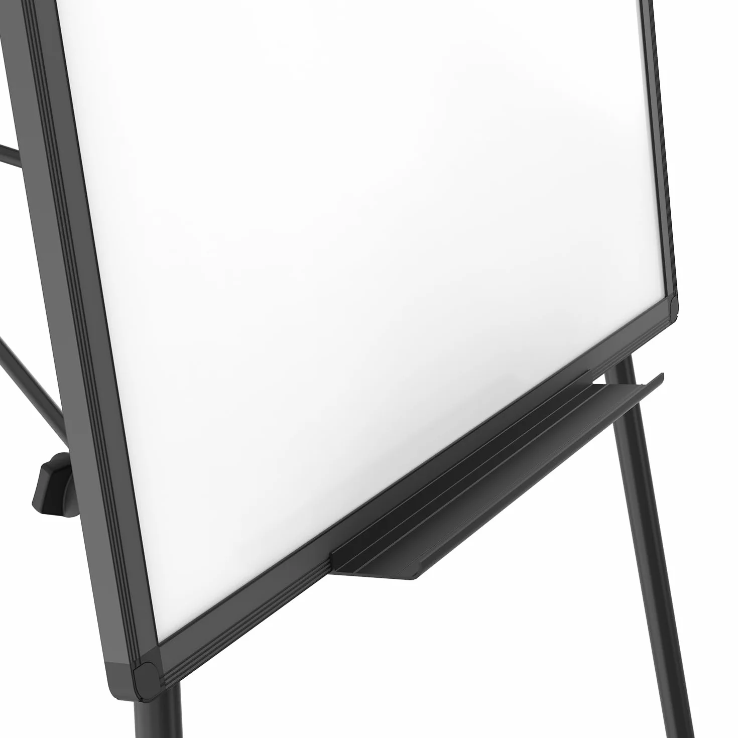 VIZ-PRO Magnetyczna sztaluga suchościeralna 90 x 60 cm czarna regulacja wysokości