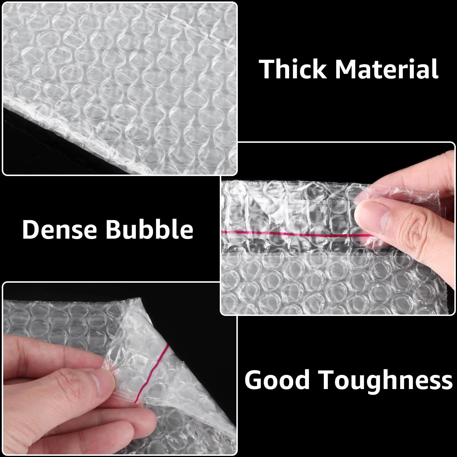 CYEER 100 sztuk samoprzylepnych torebek bąbelkowych 20 x 30 cm Bubble Wrap
