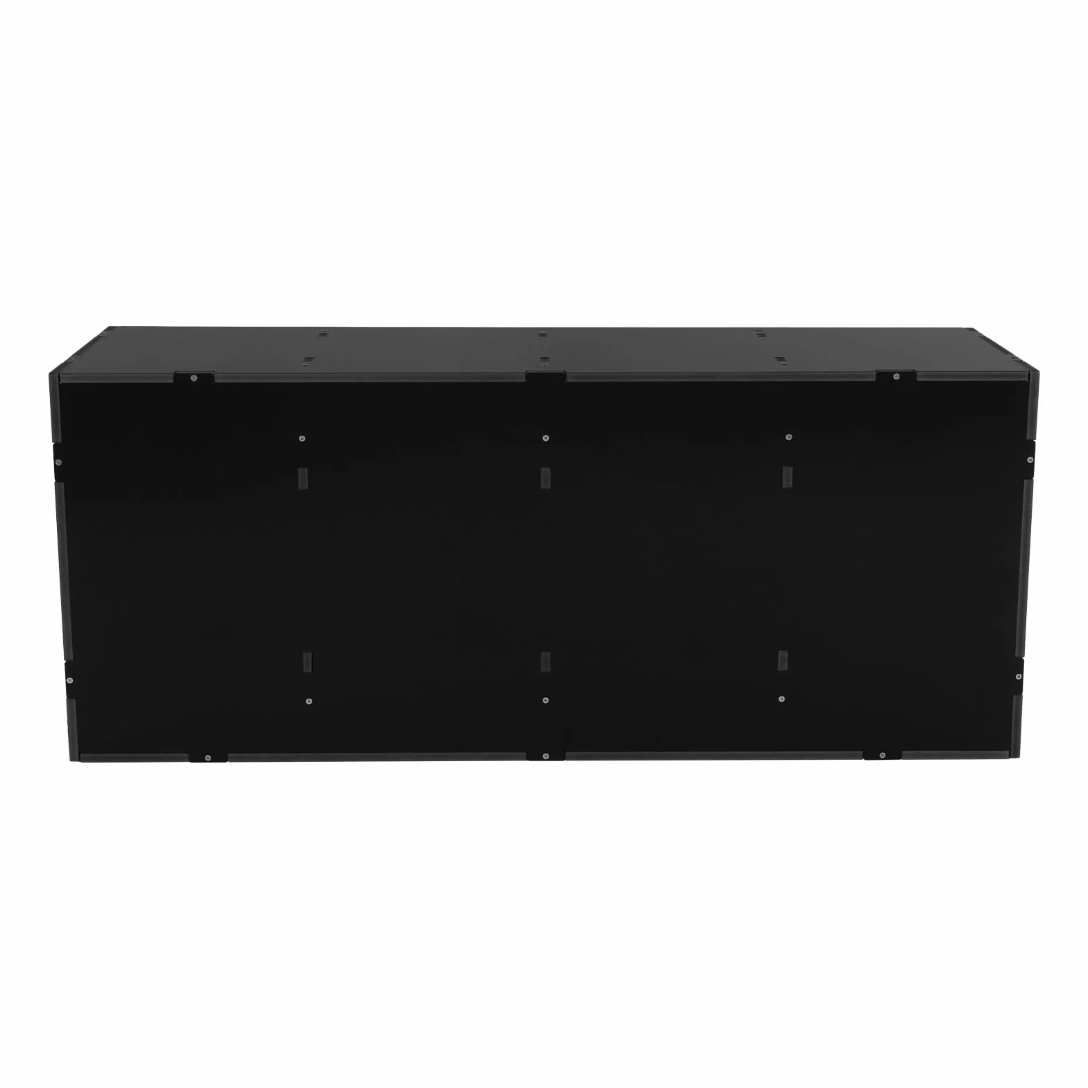 Półka na listy, 24 przegródki, organizer z PCW, półka na dokumenty 100 x 30 x 42 cm, półka na dokumenty, do domu, biura, na zajęcia (czarna)