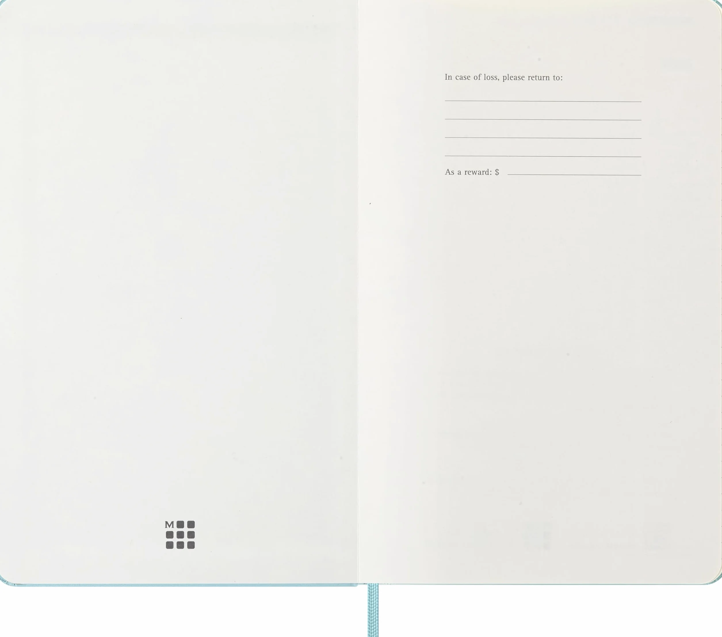 Moleskine 12 Monate Wochen Notizkalender 2026, Large/A5, fester Einband, Aquamarin