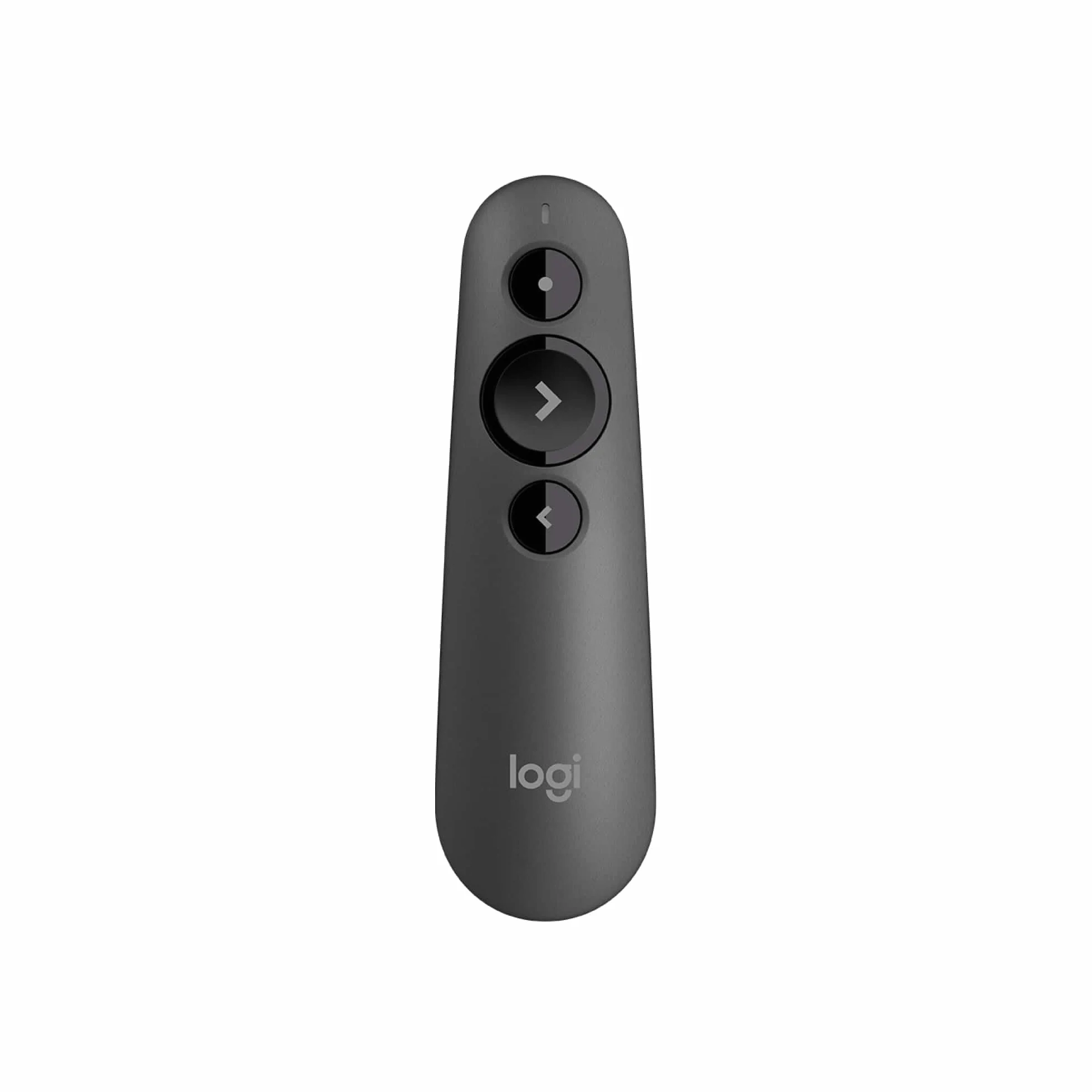 Logitech R500s Laserowy wskaźnik/Pilot do prezentacji (Klasa 1) – Bluetooth i USB; uniwersalna kompatybilność, inteligentna bateria: 12 miesięcy użytkowania -Ciemno szary