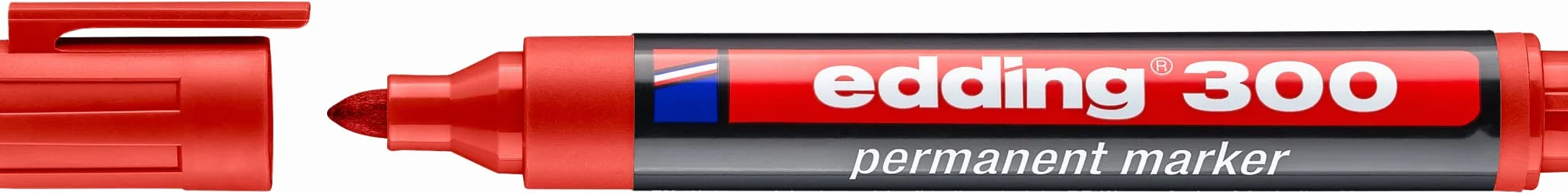 Edding 300 markerów permanentnych 10 kolorów 1,5-3 mm wodoodporna szybkoschnąca
