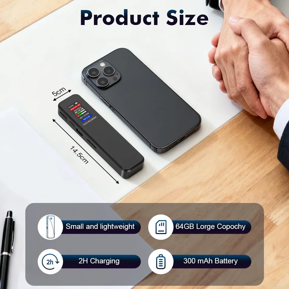 Dyktafon cyfrowy 64 GB