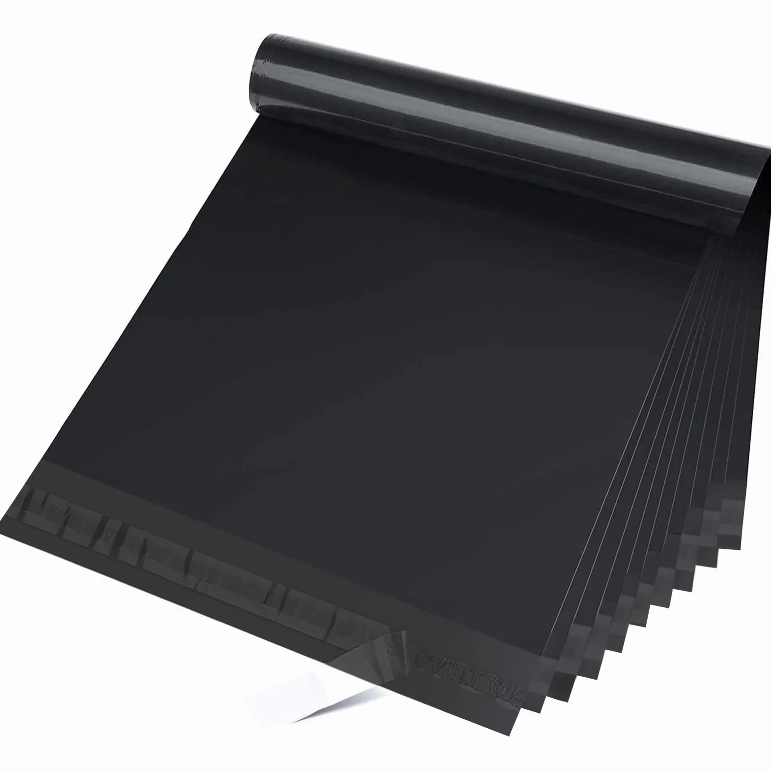 Switory Worki kurierskie, koperty pocztowe do wysyłki ubrań, foliowe torby samoprzylepne, koperty do pakowania i nadawania przesyłek, 30,5 × 39,5 cm, 25 szt., czarne