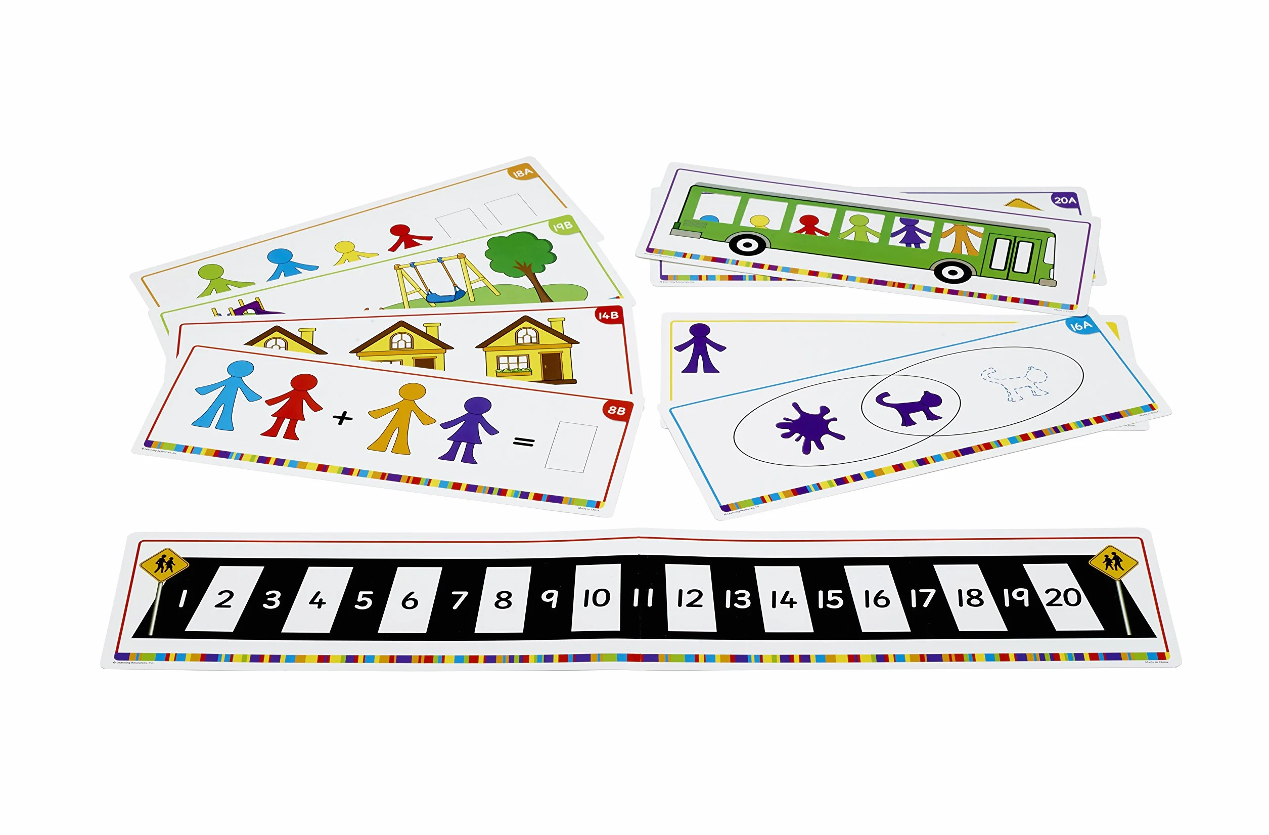 Learning Resources Liczniki Rodzinne Dwustronny Aktywność Karty 22-Kawałek Zestaw