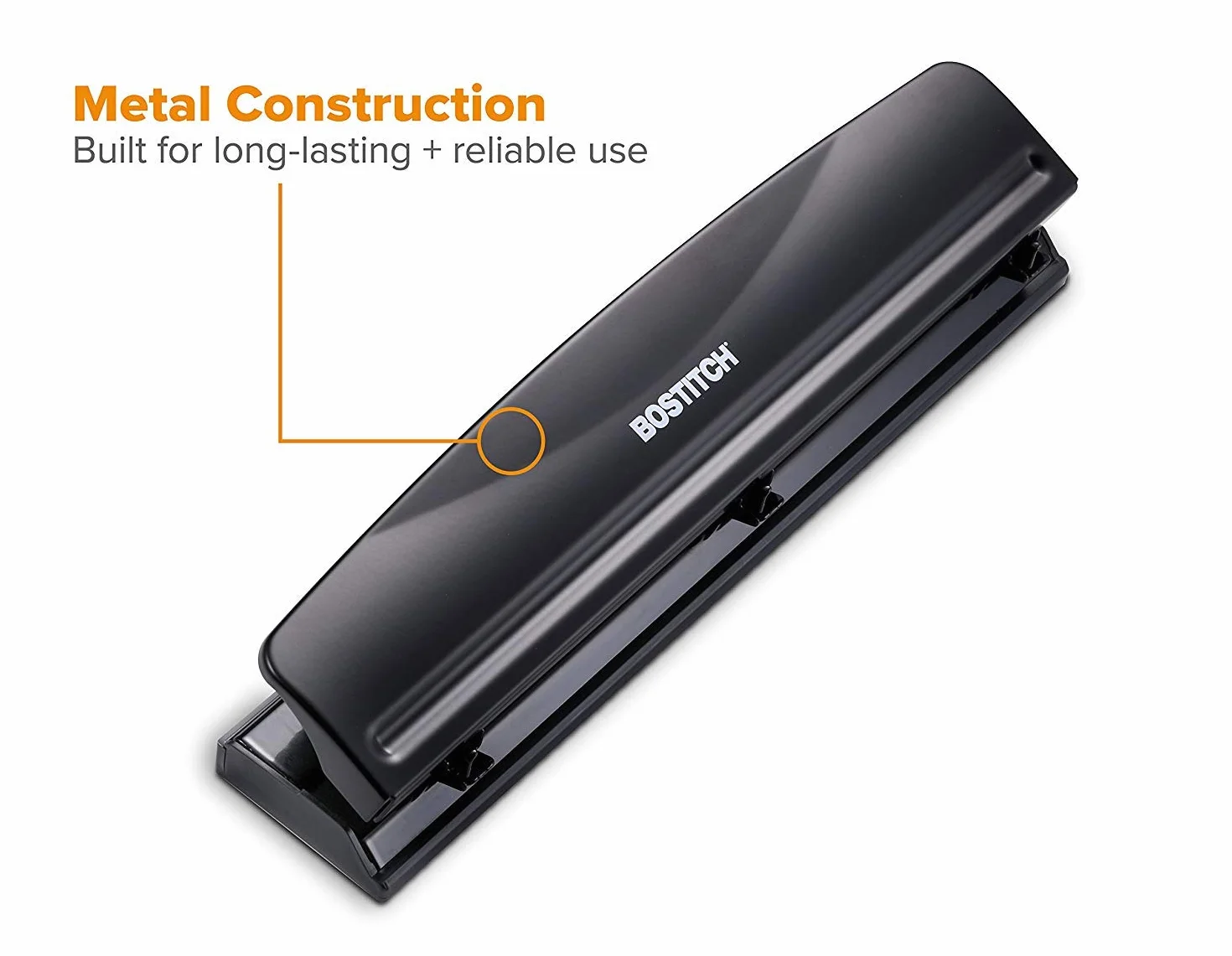 Bostitch 3-dziurkacz 12 arkuszy czarny KT-HP12-BLK