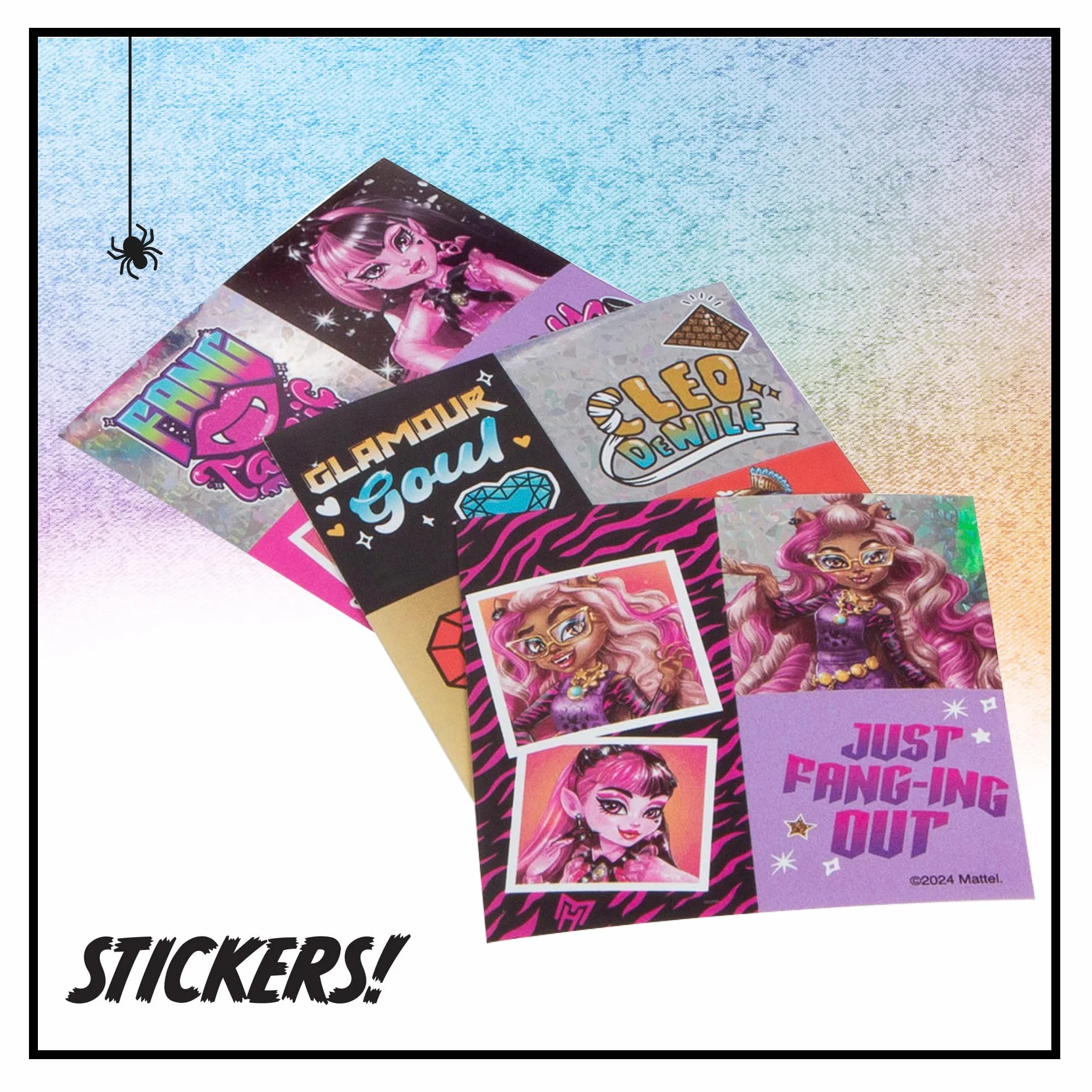 ColorBaby Monster High zestaw do pisania szafy, piórnik, długopisy, znaczki i naklejki, przybory szkolne dla dzieci (77515)