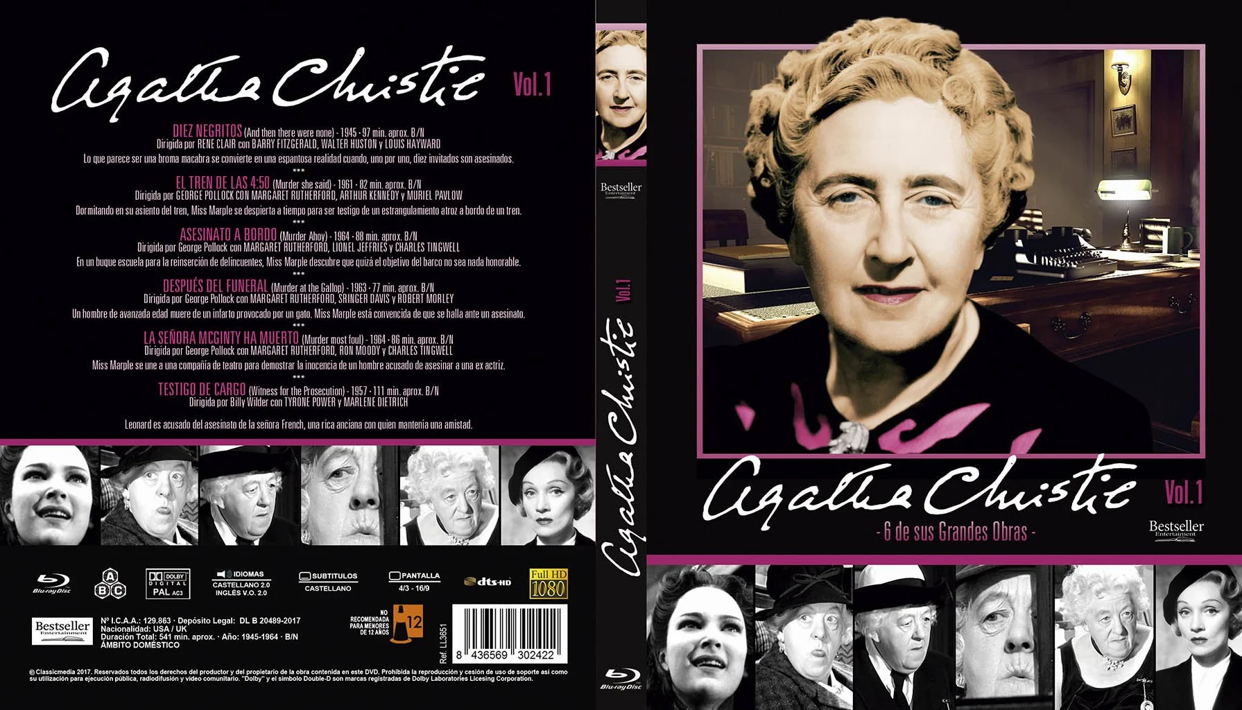 Agatha Christie Volume, 1-6 De Sus Grandes Obras