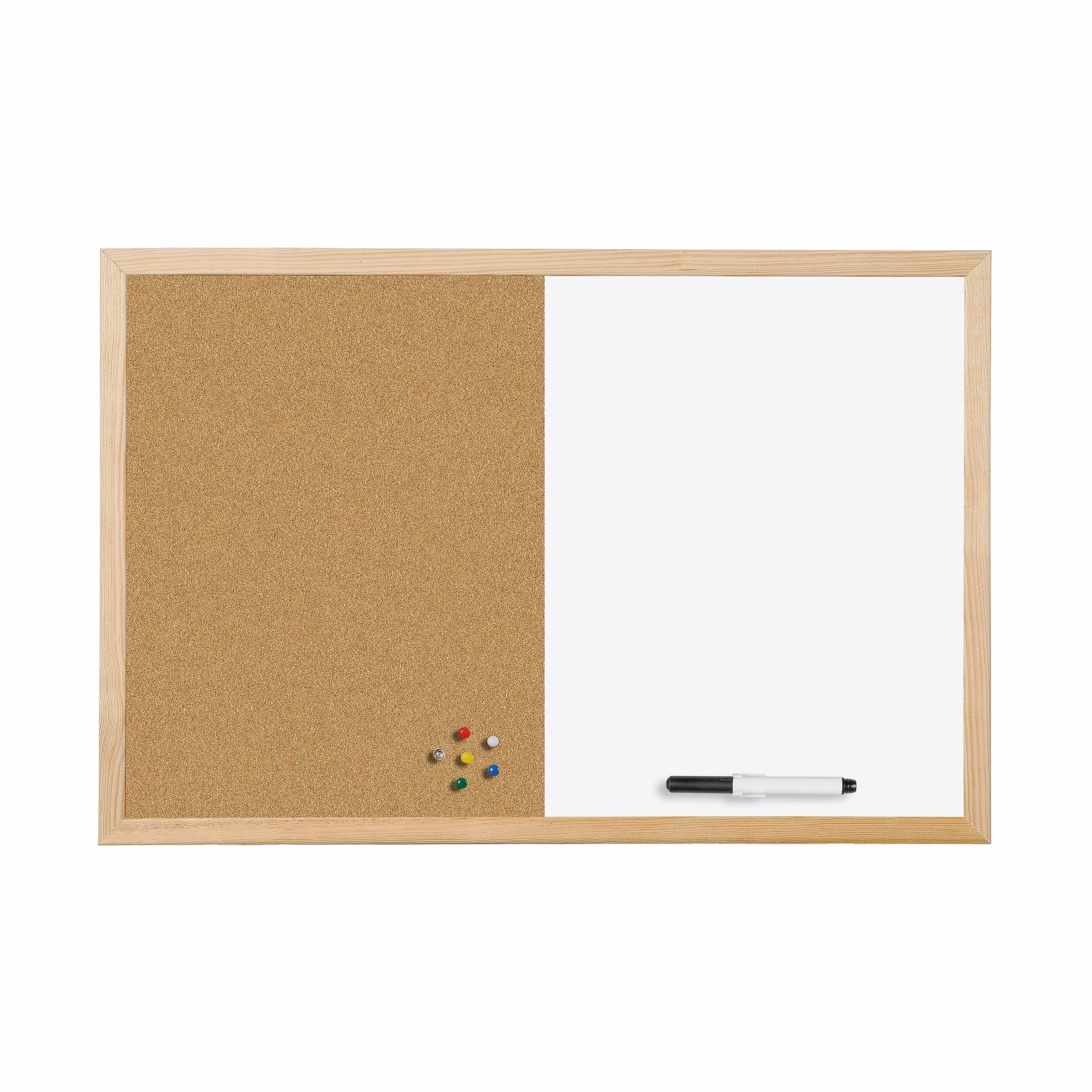 Bi-Office Tablica magnetyczna korkowa 60x40 cm drewniana rama