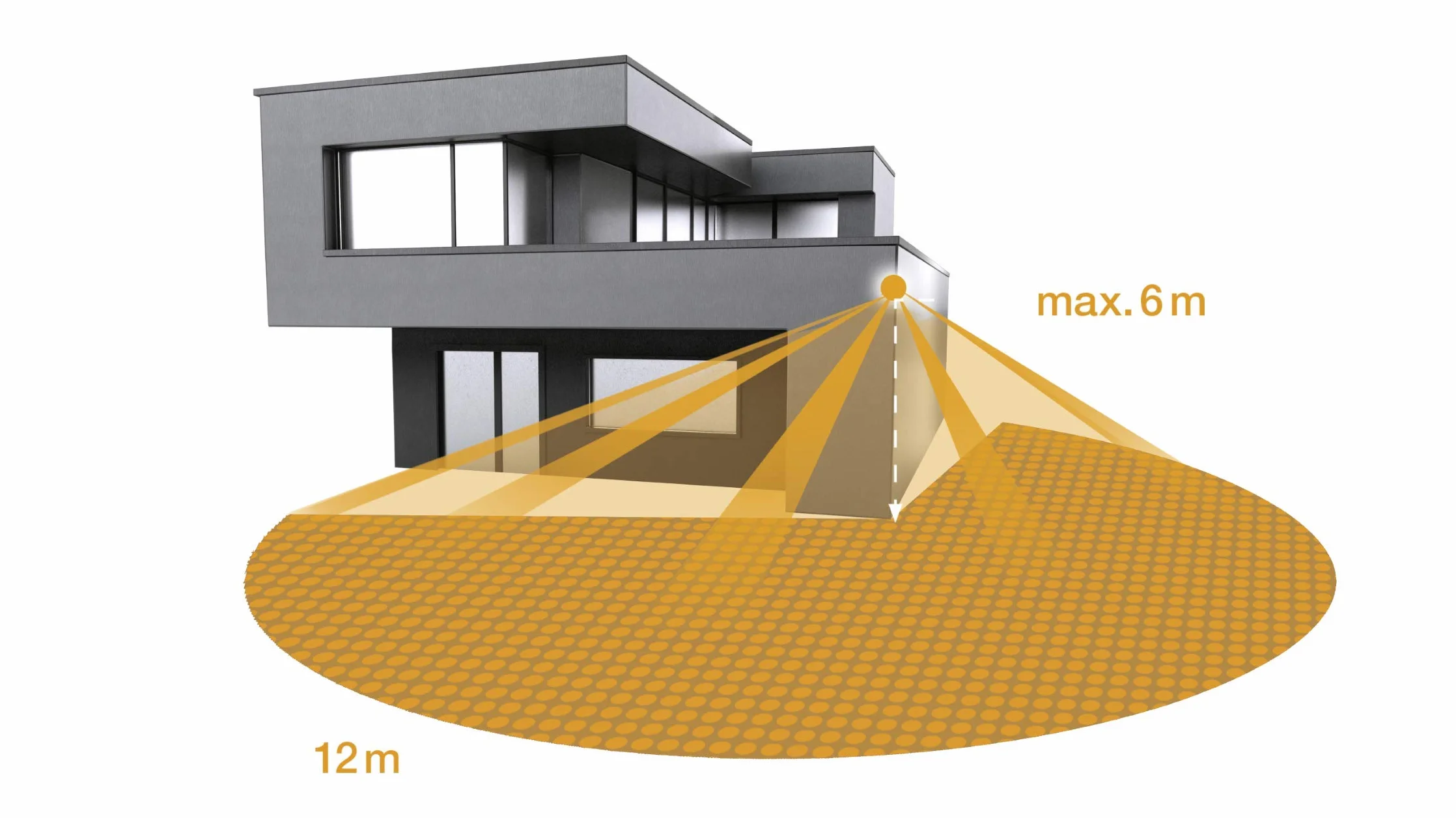 Steinel XLED PRO ONE Max S proyector LED blanco, detector de movimiento 240°, proyector de aluminio, 6116 lm