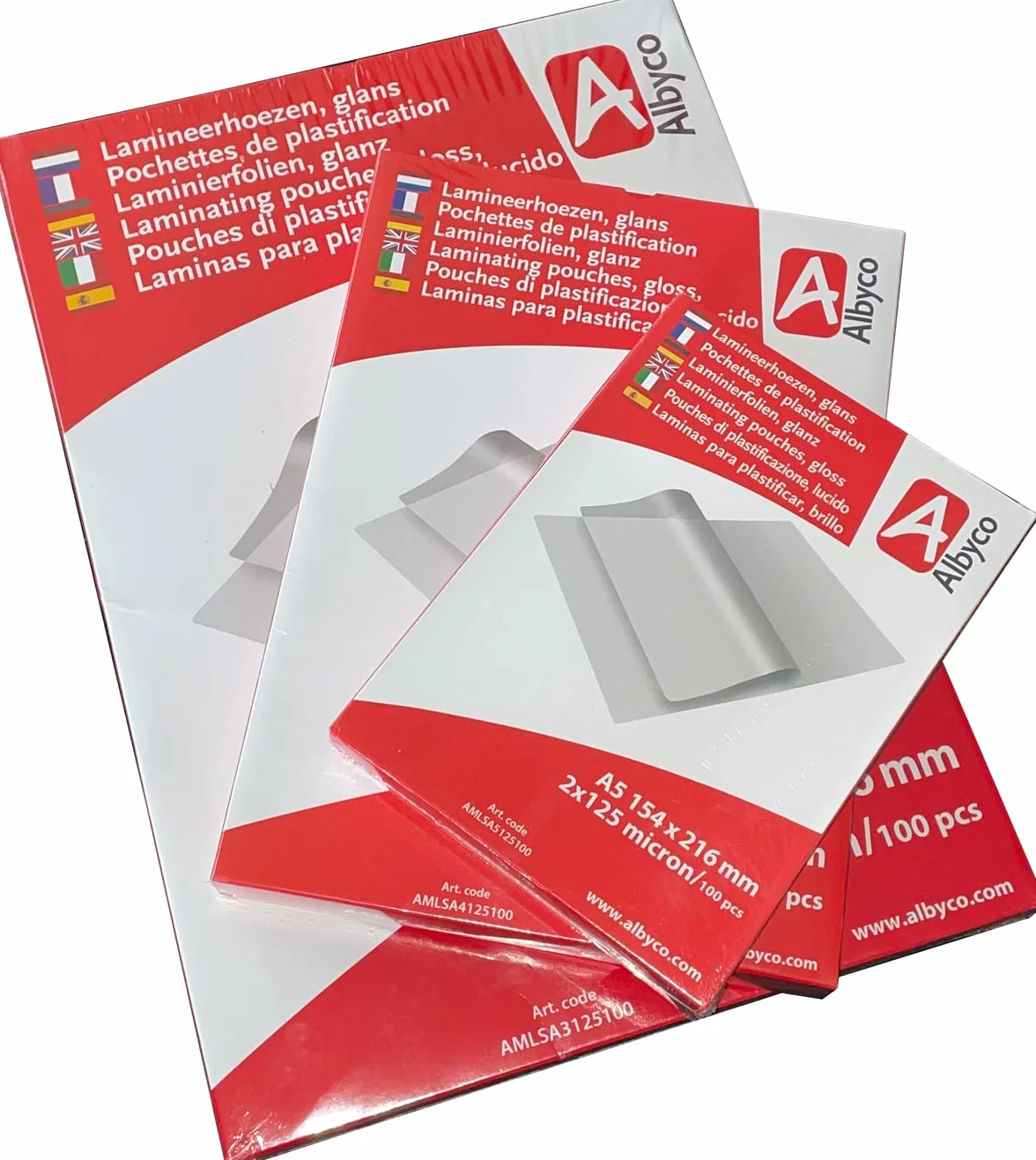 Albyco Premium ANTYSTATYCZNA Folia do Laminowania A4 - Folia do Laminowania - Arkusz do Laminowania - Arkusz do Laminowania - Format A4 216 x 303 mm - Błyszczący - Grubość 2x80 (160) Mikrony 100 sztuk