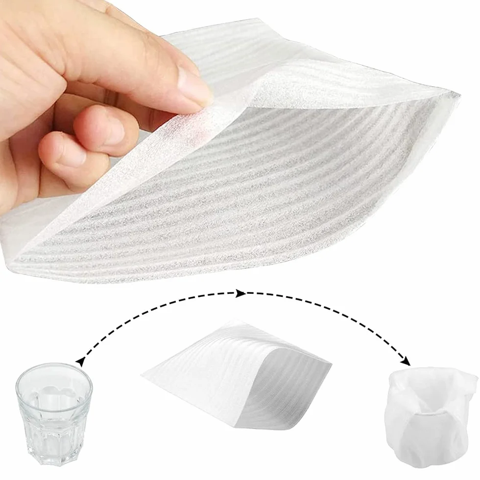 100 sztuk materiałów opakowaniowych, folia bąbelkowa, materiał do przeprowadzki, folia piankowa, worek piankowy, do przechowywania i wysyłki, naczyń, porcelana, kubków