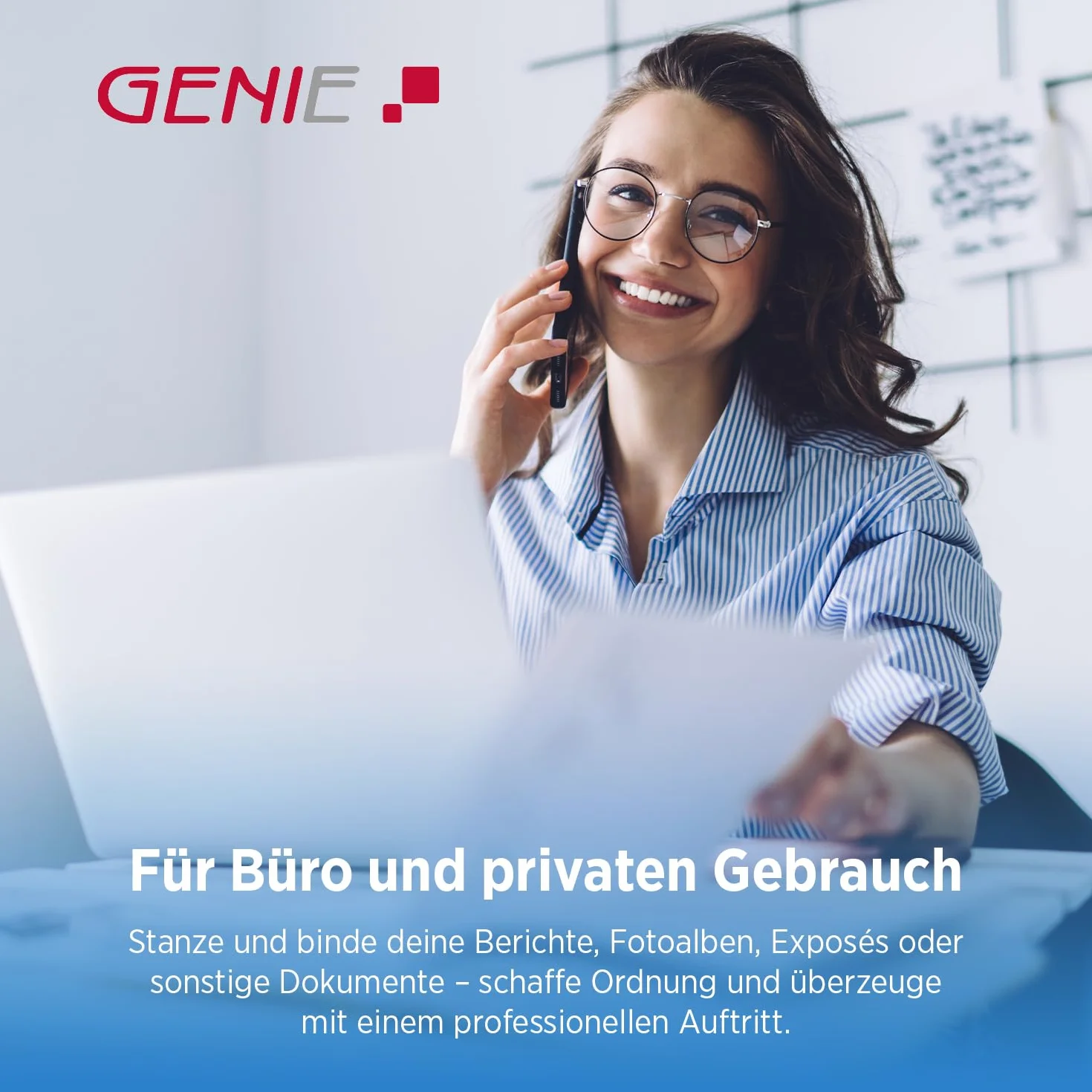 Genie CB 850 Bindownica Spiralna A4 Szary