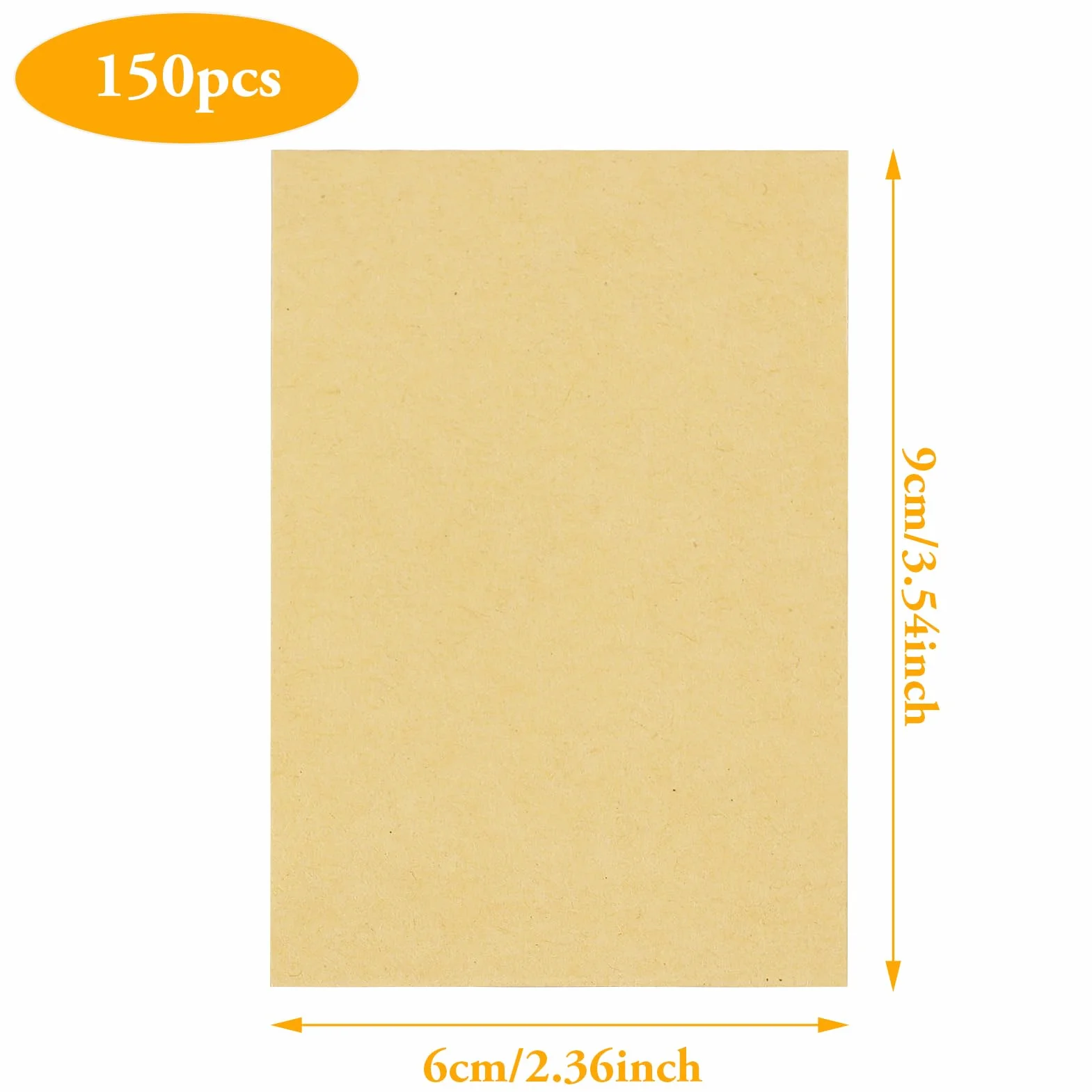 SZXMDKH 150 szt. małych kopert z nasionami, samoprzylepne mini brązowe koperty z papieru siarczanowego, małe przedmioty, monety, znaczki, karty, nasiona, 9 x 6 cm, żółty papier kraftowy (npzxf0150)