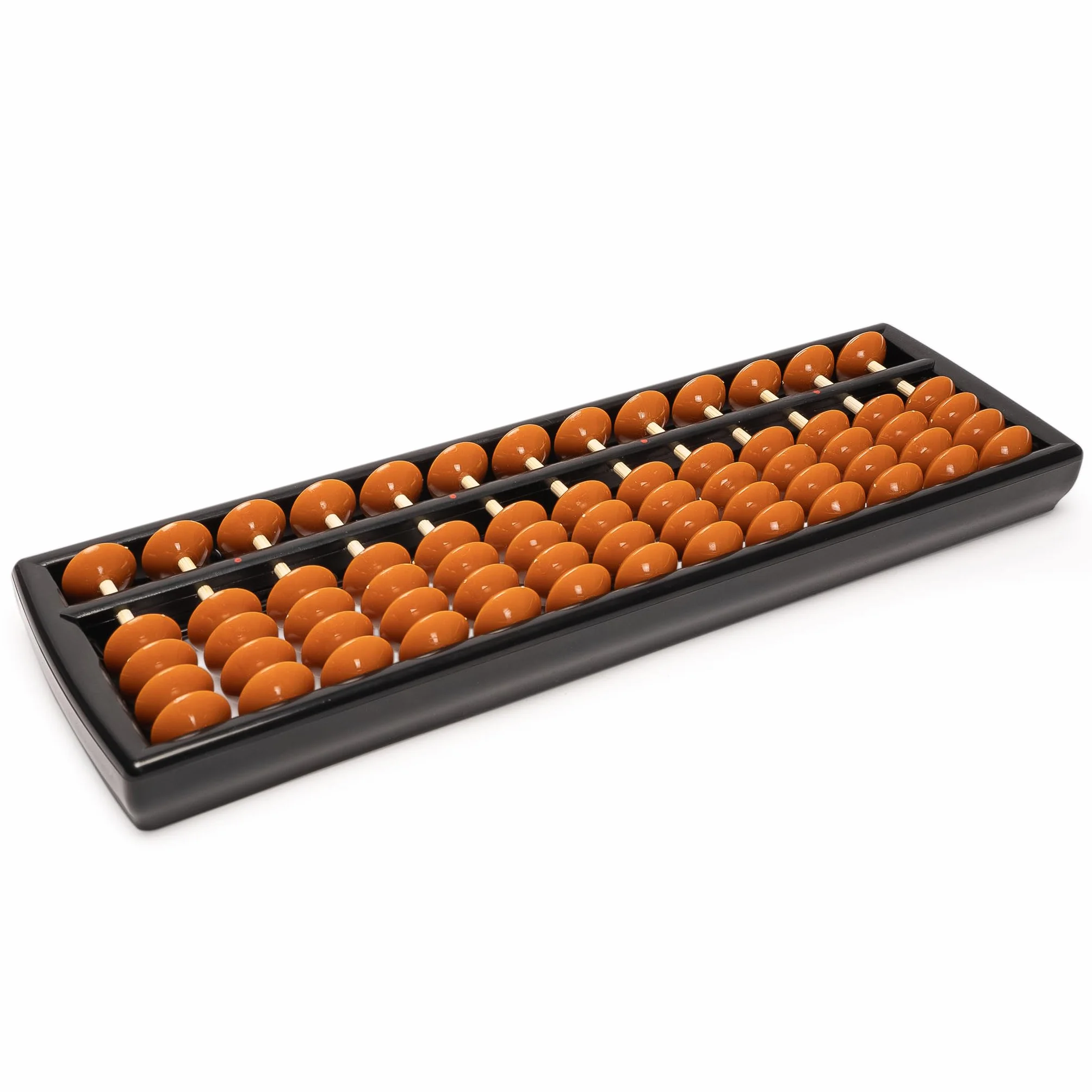 Yellow Mountain Imports Soroban Abacus - 13 kolumn, 24,5 cm profesjonalny japoński kalkulator do matematyki psychicznej i nauki Montessori