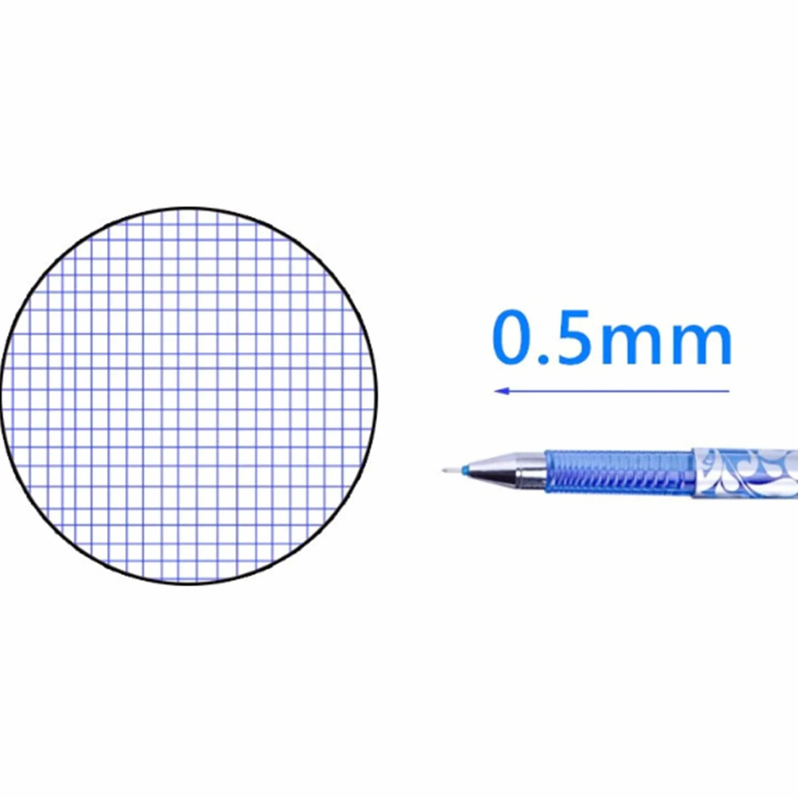 Zestaw Długopisów Zmazywalnych 0,5 mm 2 Pióra 20 Wkładów Niebieskich