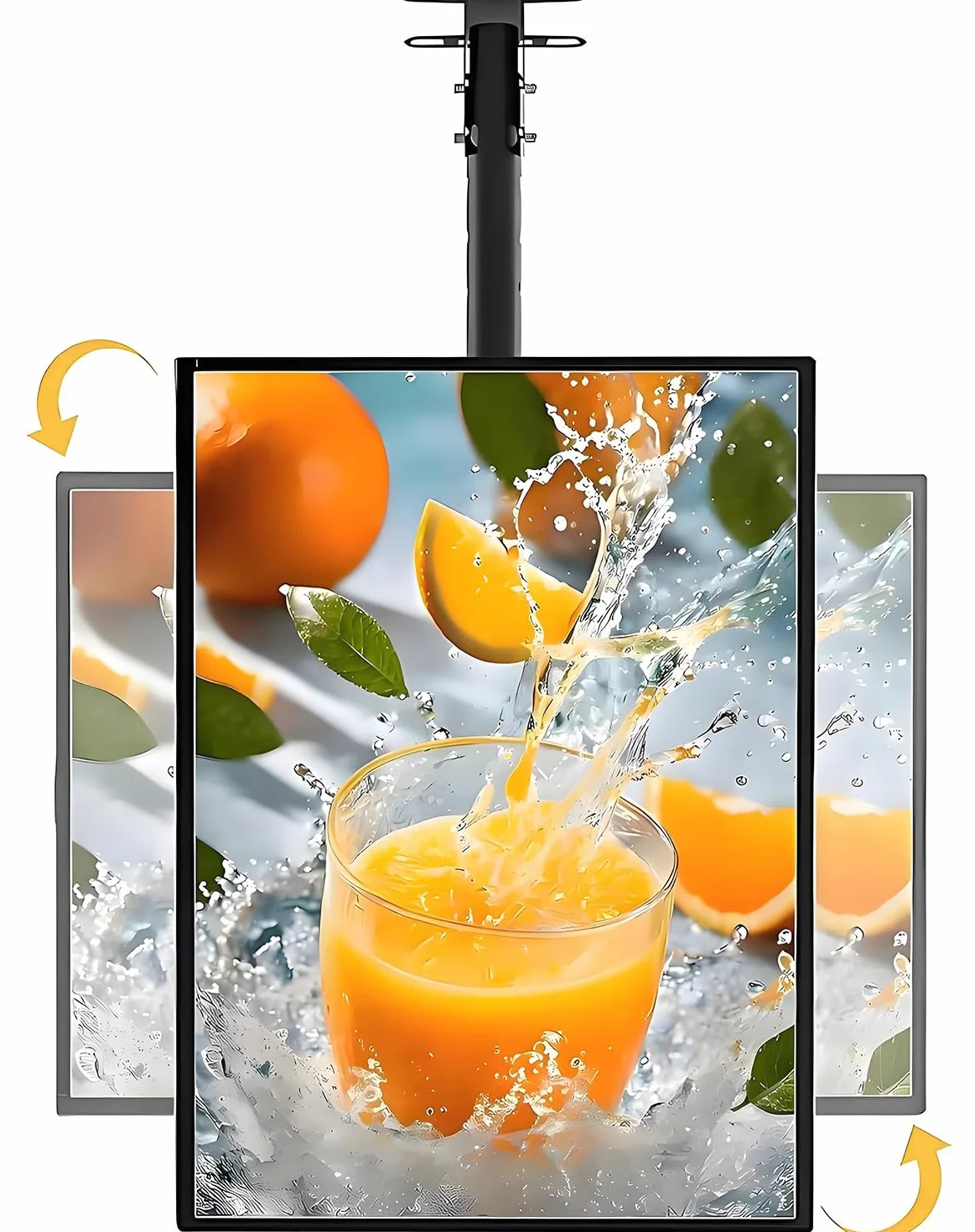 Menu LED Box, podświetlana tablica LED do kawiarni, podświetlana tablica menu 3D, podświetlana tablica menu LED do restauracji, billboard montowany na ścianie 60×100cm
