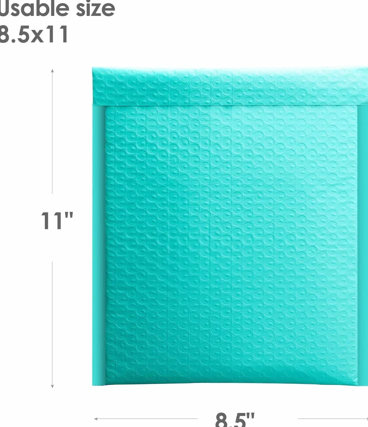 25 Stück 21,6 x 32 cm Selbstdichtende Poly Bubble Mailer Gepolsterte Umschläge (grün)