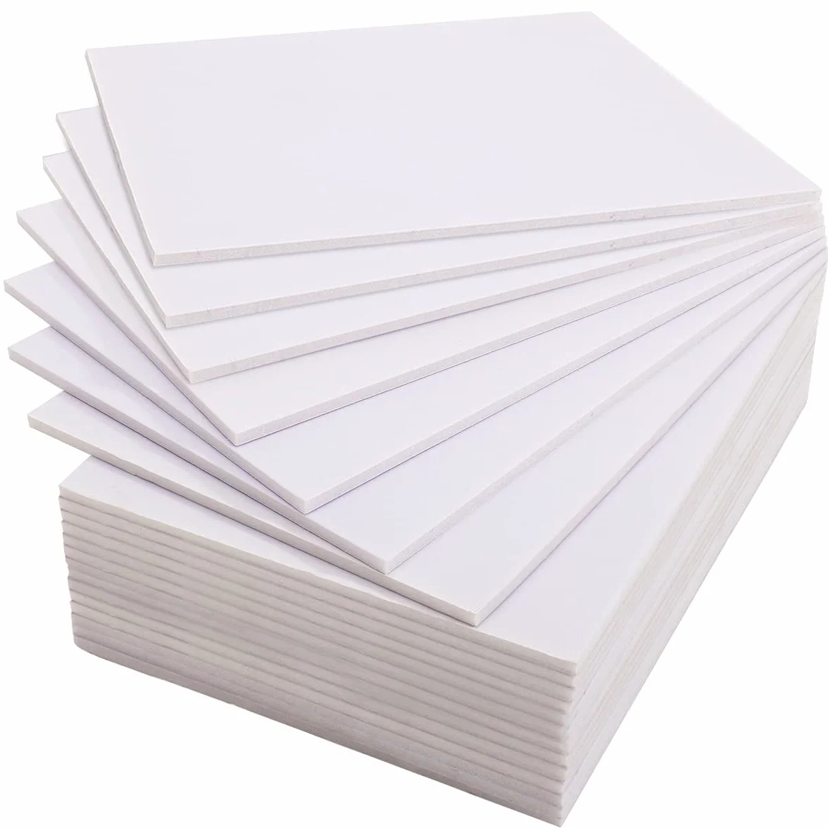Worown 20 sztuk płyt piankowych A4, (21,7 x 30 cm), płyta piankowa (deska piankowa), lekka płyta piankowa 5 mm, biała, do prezentacji, sklepu, biura i projektów artystycznych