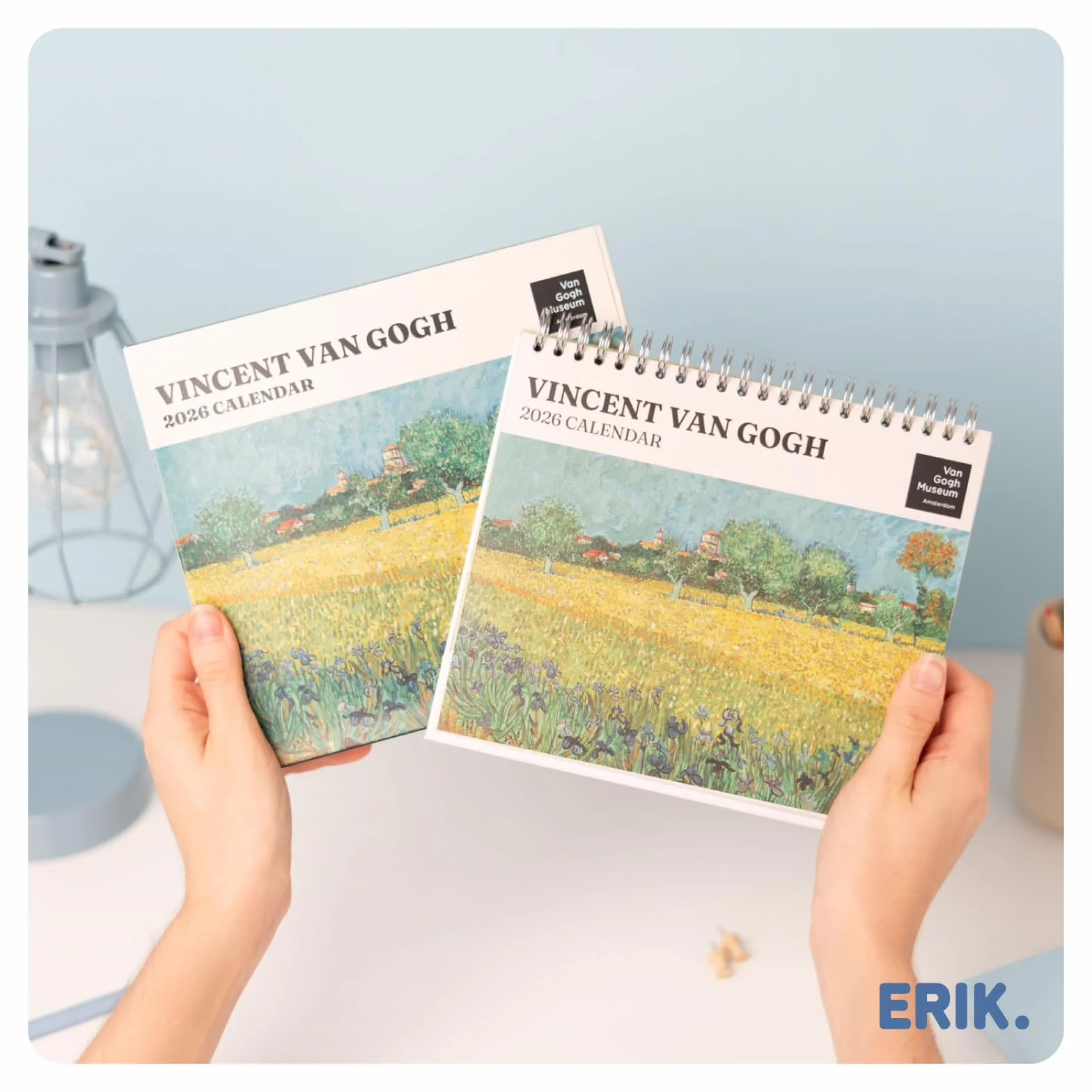 Grupo Erik Desk Calendar 2026 - Van Gogh Monthly Desk Planner, Desktop Gifts Under 10 Pounds