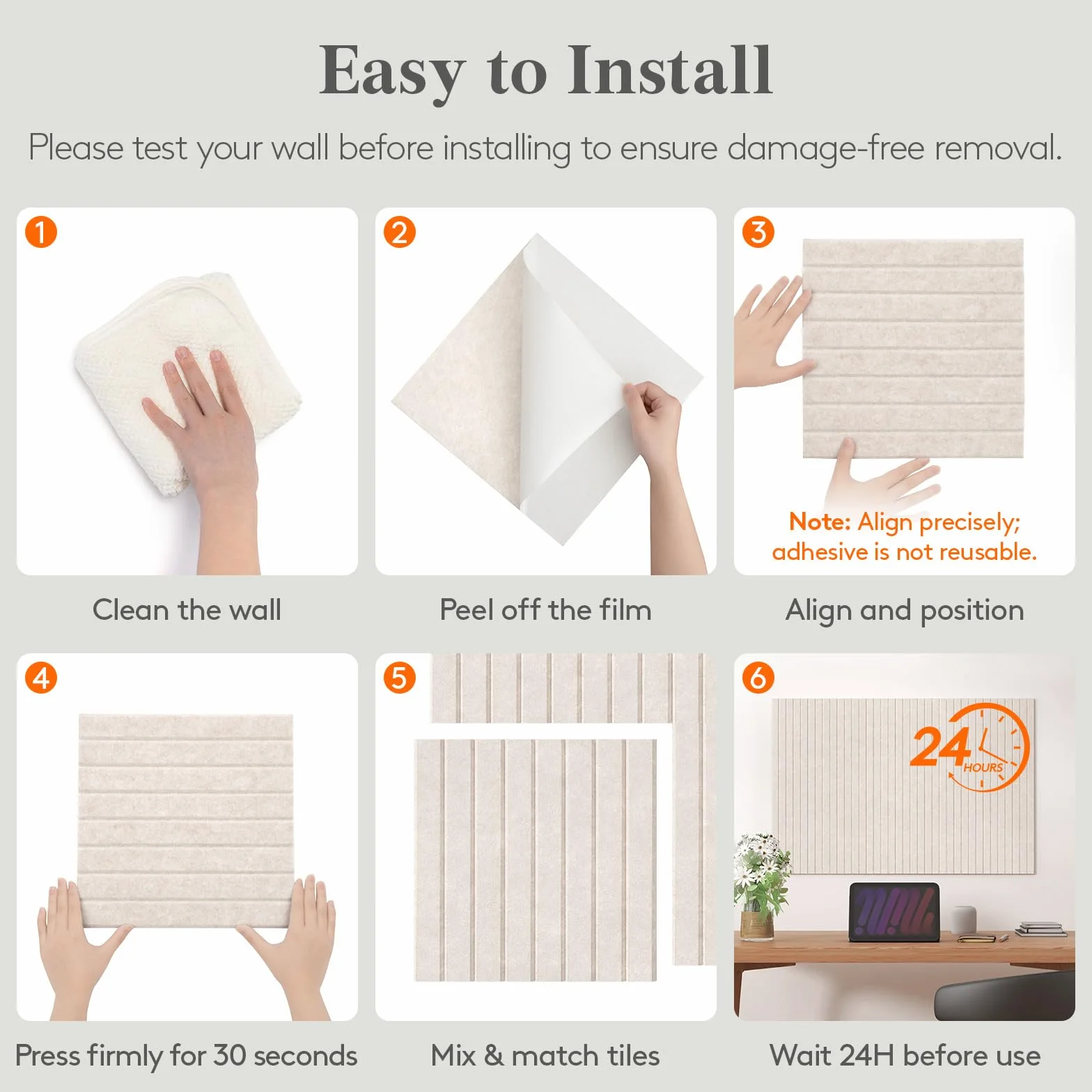 Lifewit Filcowa Tablica 120 x 90 cm Samoprzylepna, 12-Pack Alternatywa dla Tablica Korkowa, Vision Board Cork Board Memo z 50 Pinezkami do Biura, Kuchni i Pokoju Dziecięcego, Beż Owsiany