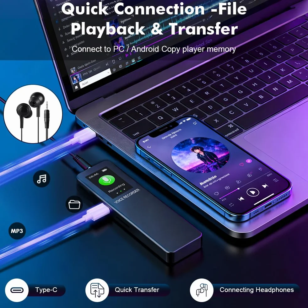 Dyktafon cyfrowy 64 GB