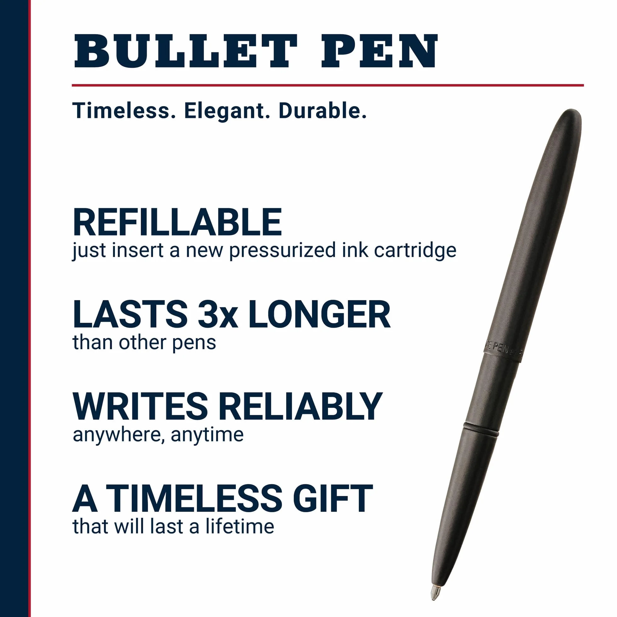 FISHER SPACE PEN Bullet Black, 1 sztuka (1 opakowanie)