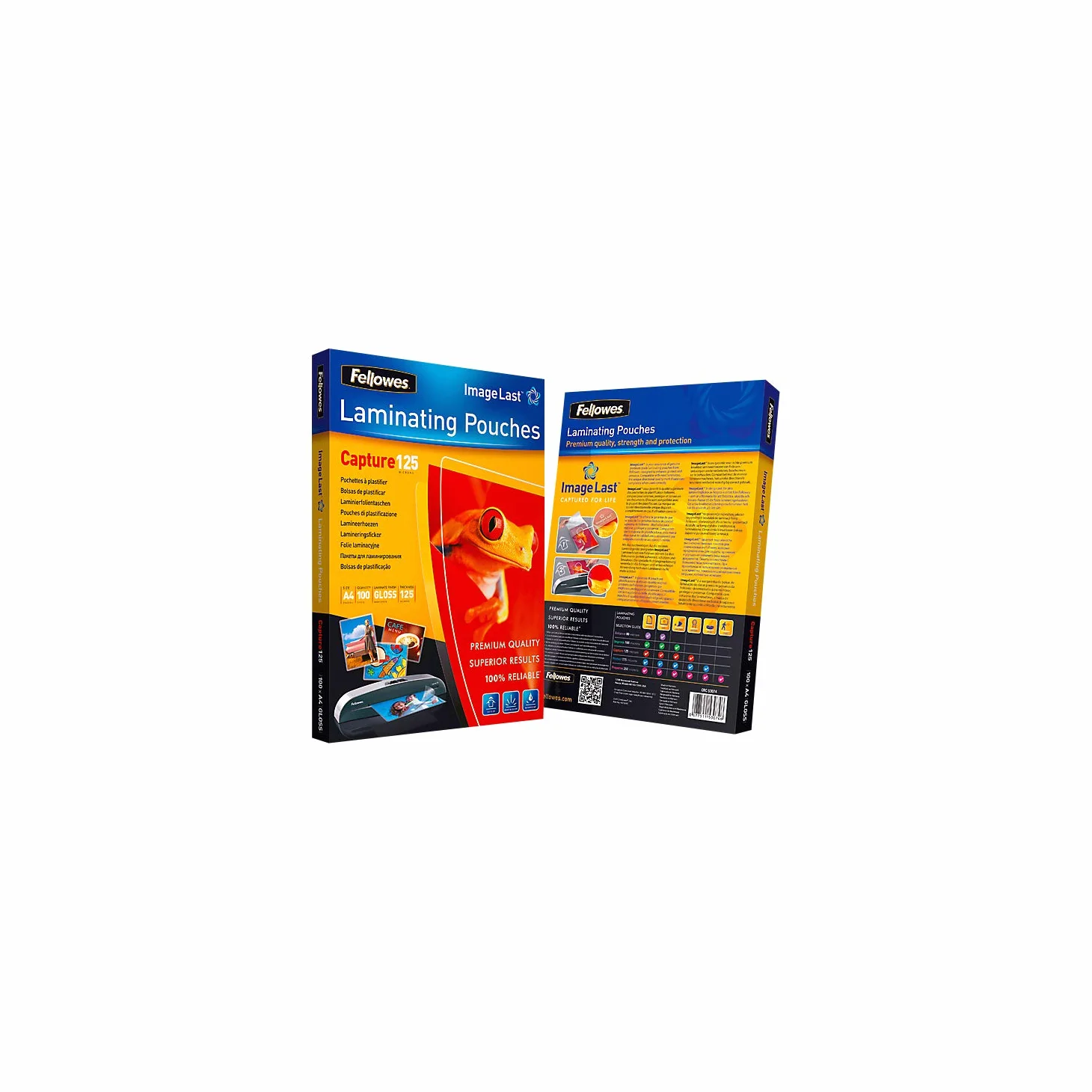 Fellowes 5440101 Folia do Laminowania, Przezroczysty, A4 / 125 Mikron