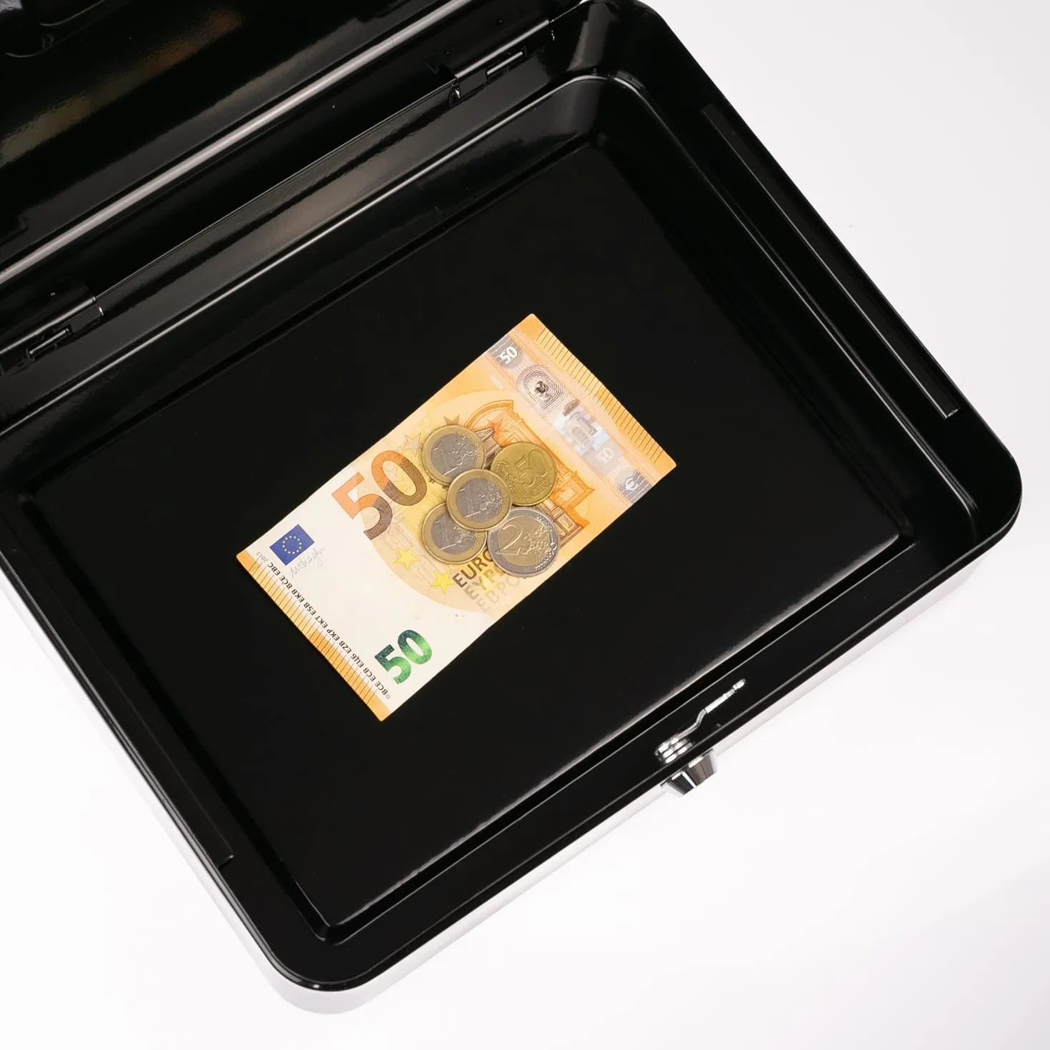 HMF 10130-02 kasetka na pieniądze 30 x 24 x 9 cm, czarna