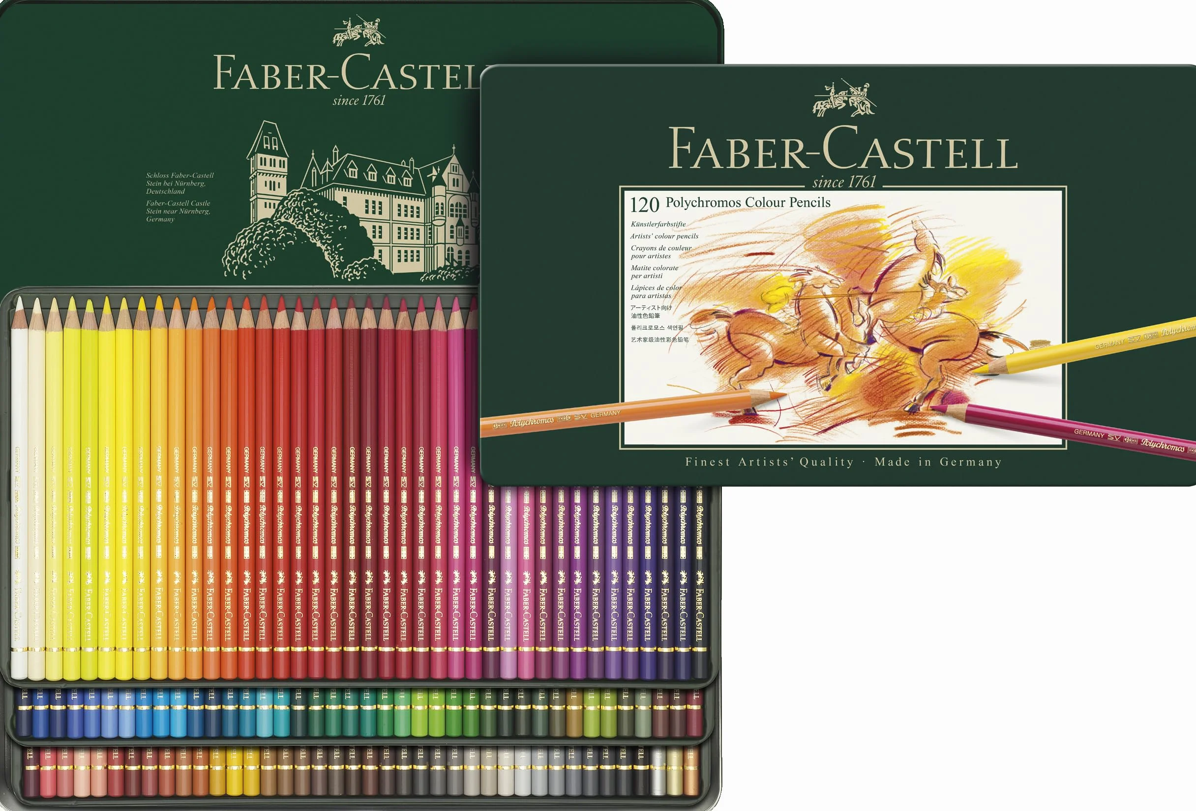 Faber-Castell F110011 Zestaw Kredek, Wielokolorowy, 120 sztuk