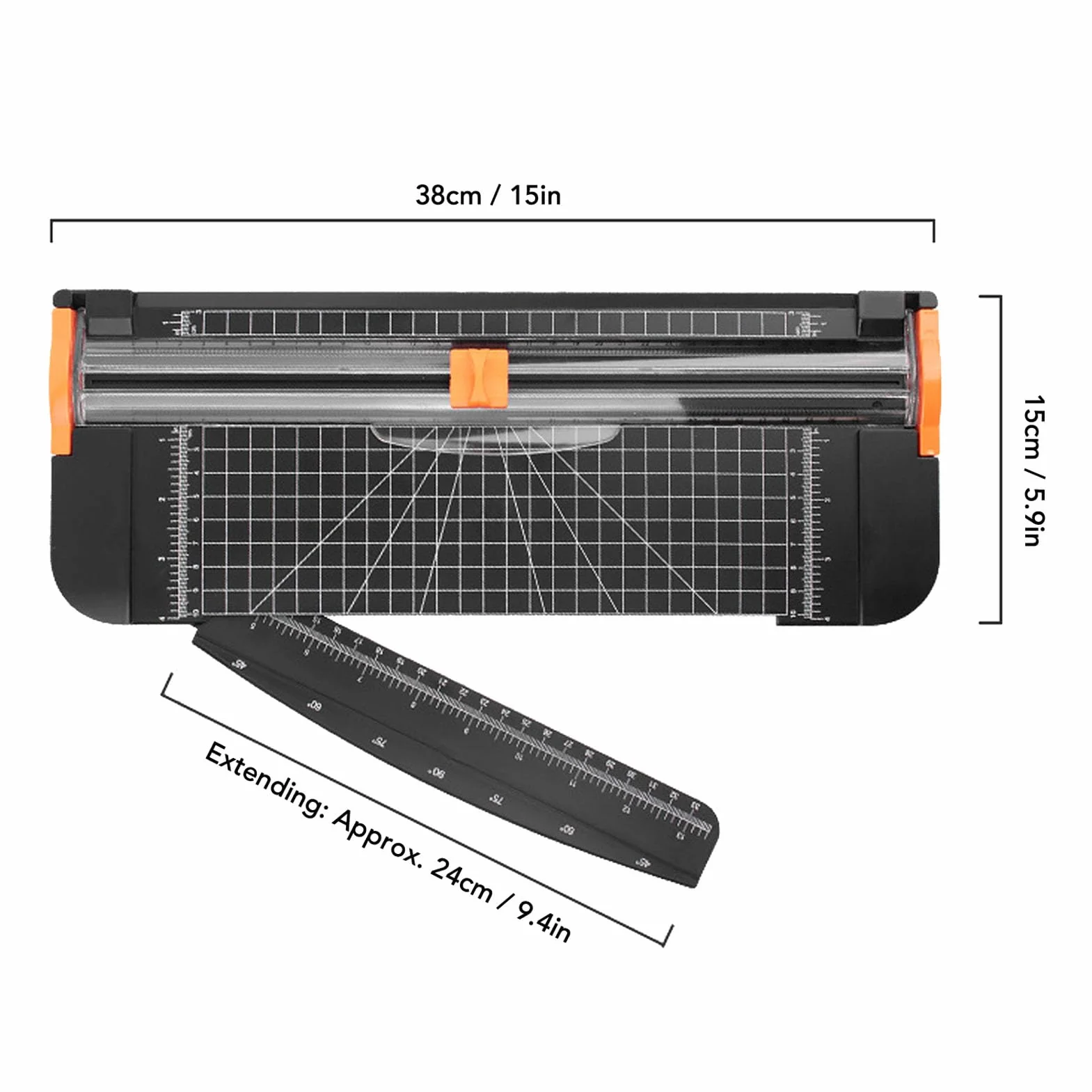12 Inch A4 Office Paper Cutter Manual Scrapbooking Tool Features Safety Guard Side Ruler Auto Safety Guard Side Ruler Manual Scrapbooking Tool