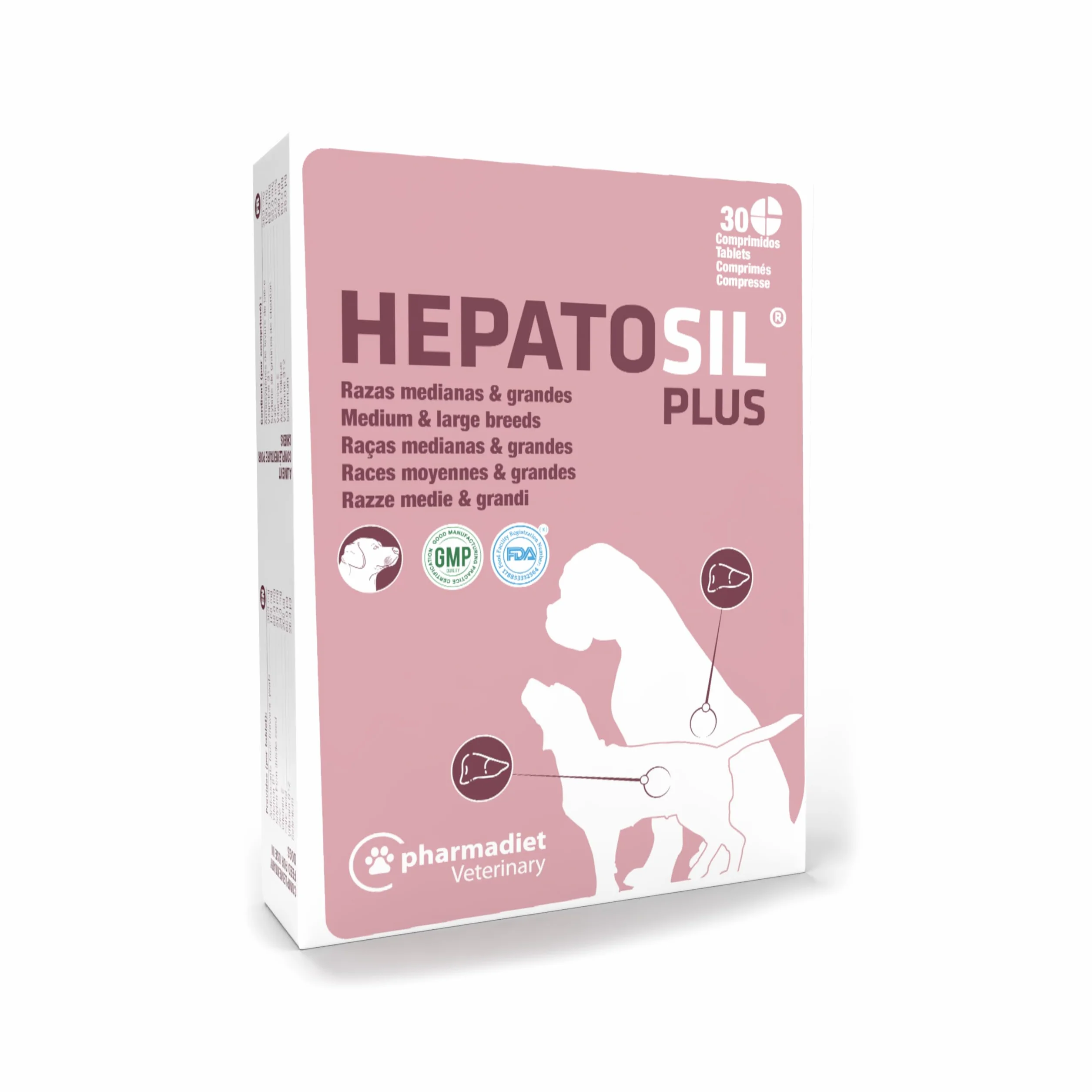 HEPATOSIL Plus RAZAS Grandes 30CPD