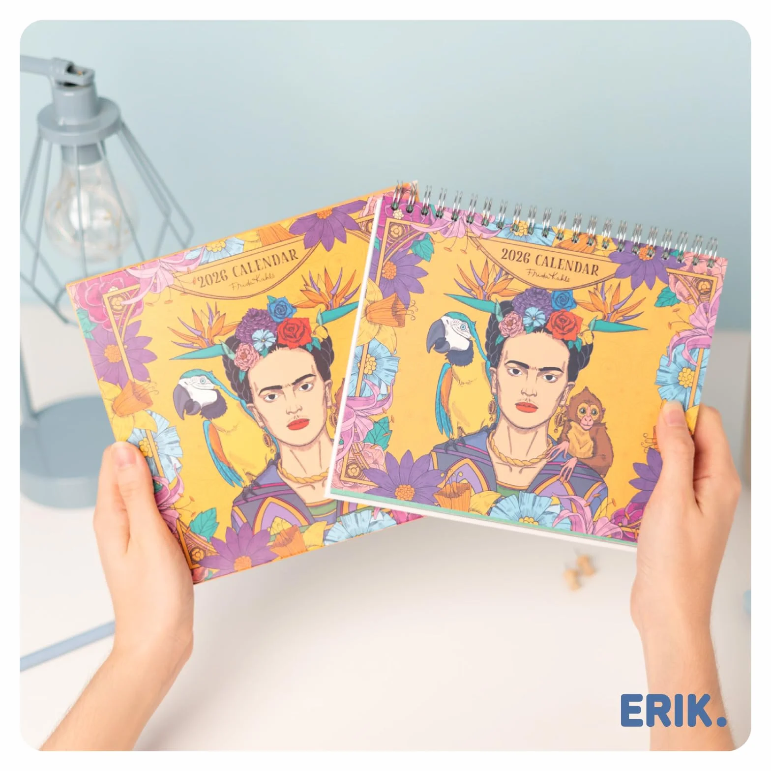 Grupo Erik Desk Calendar 2026 - Frida Kahlo Calendar 2026 Month To View | Monthly Desk Planner, Desktop Gifts Under 10 Pounds | Frida Kahlo Gifts For Friends