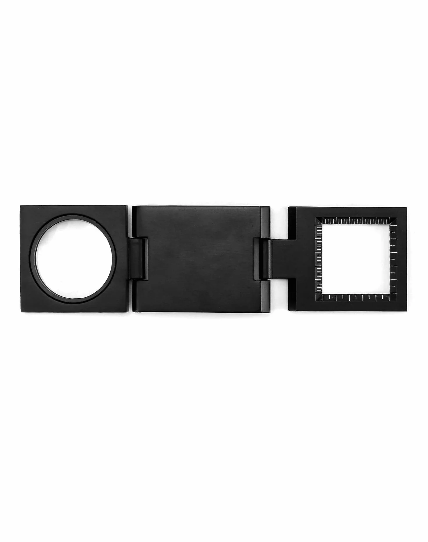 QWORK® 3 kawałki Mini składana lupa, lupa 10X z linijką, licznik nici metalowej do lutowania, szycia, czytania, tekstyliów