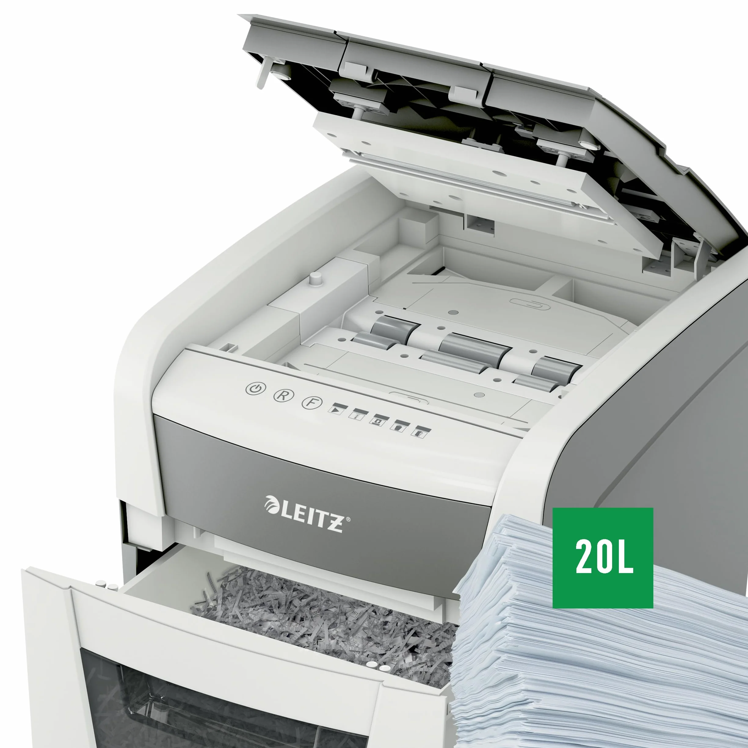 Leitz Iq Small Office 50 P-4 Niszczarka, Szary, 20 l
