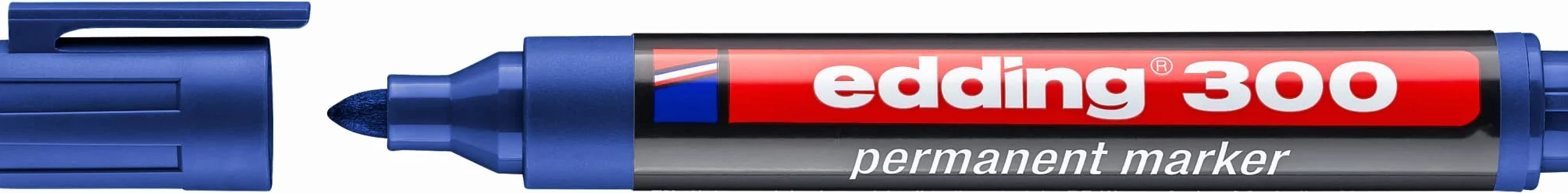 Edding 300 markerów permanentnych 10 kolorów 1,5-3 mm wodoodporna szybkoschnąca