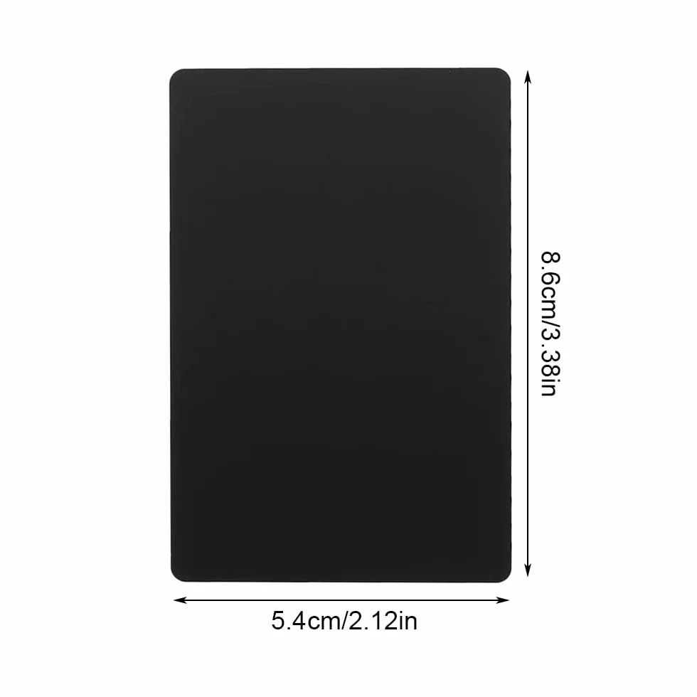 Metalowe wizytowniki aluminiowe 8,6x5,4 cm 100 sztuk grawerowane laserowo czarne