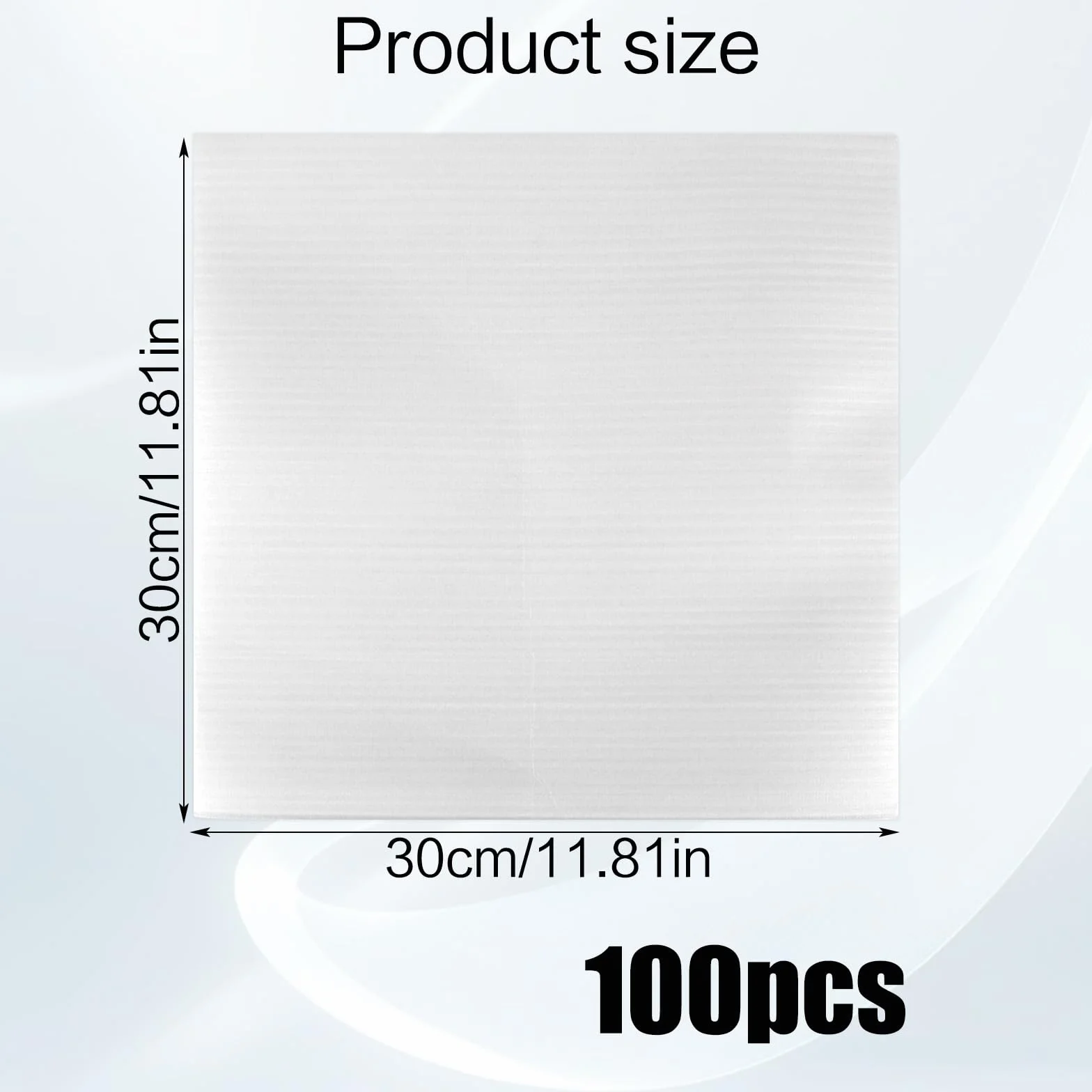 Vaskula 100 sztuk folia bąbelkowa 30x30 cm, EPE, biała, do przeprowadzek i pakowania