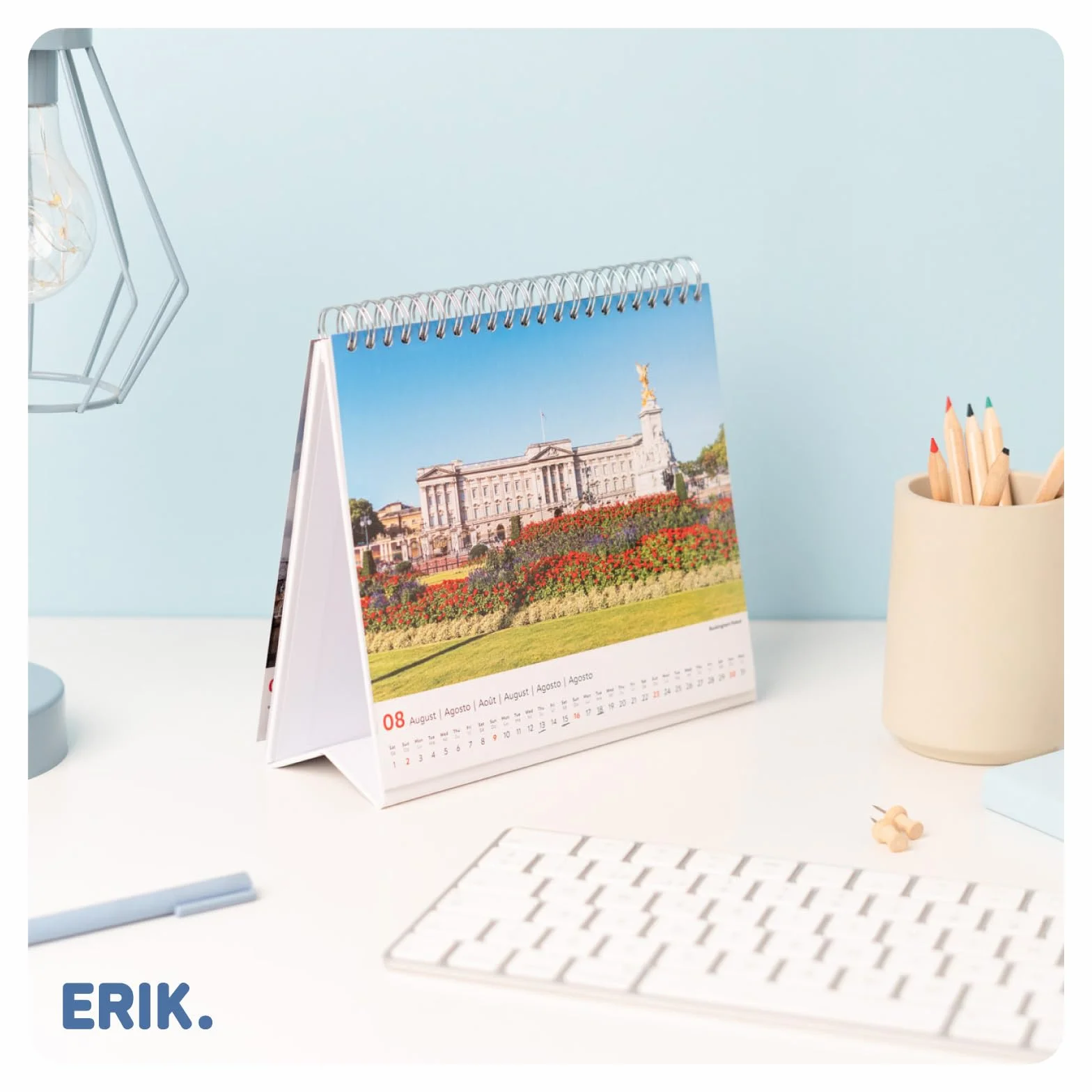 Grupo Erik Desk Calendar 2026 - London Monthly Planner, Desktop Gifts Under 10 Pounds